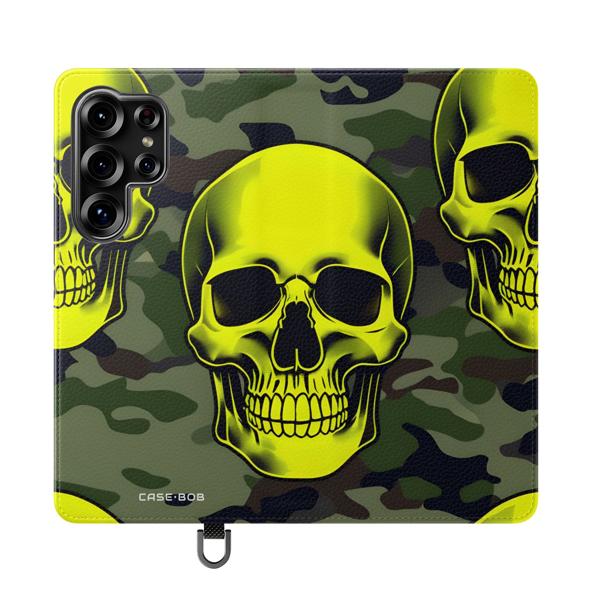 Neon Skull Camo - Samsung S25 Ultra Case - Wallet