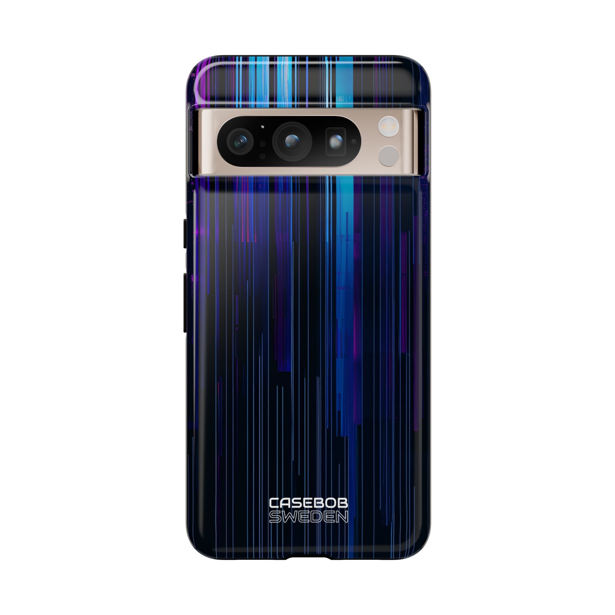 Neon Glitch Stripes Google Pixel 8 - Tough