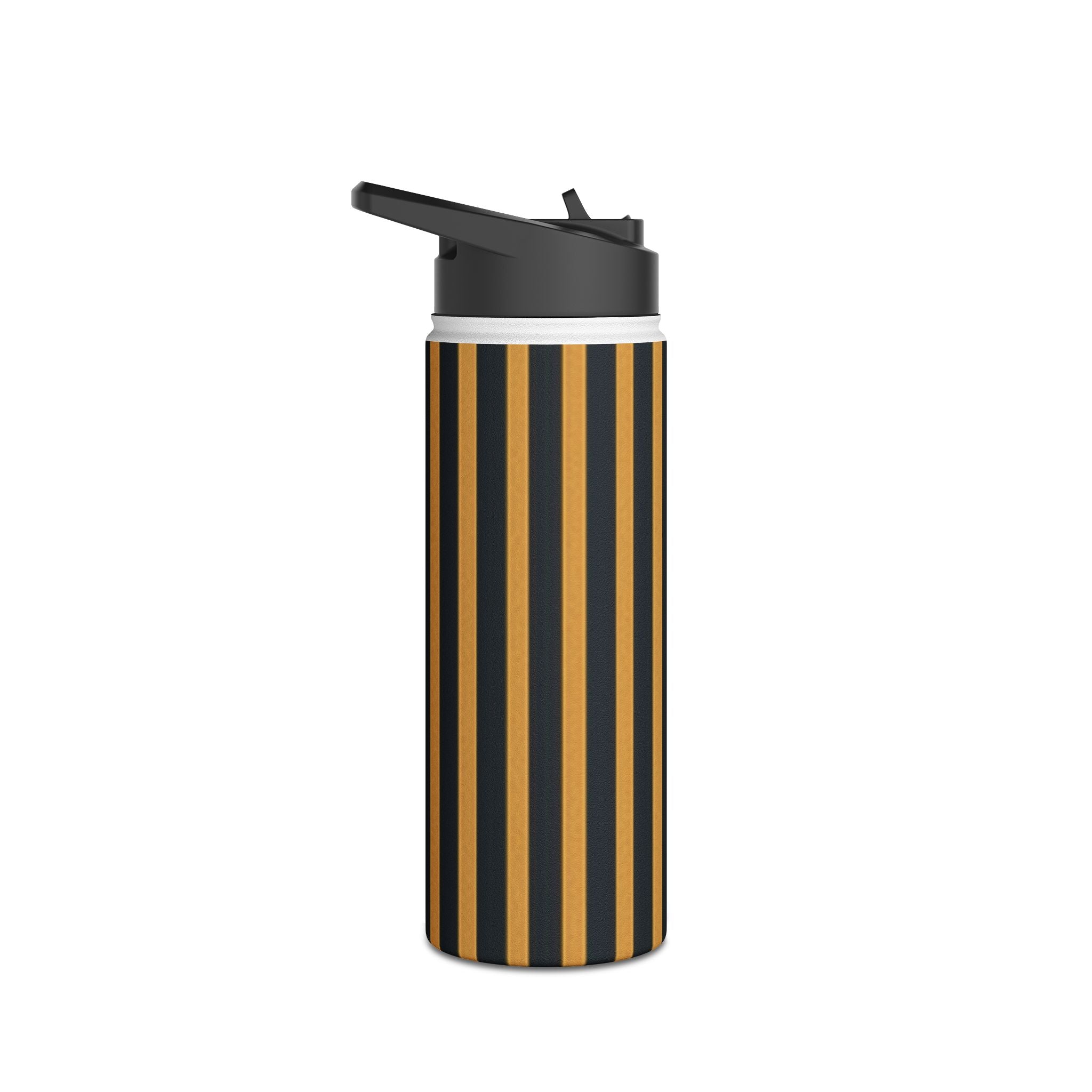 Golden Stripes - Stainless Steel Water Bottle