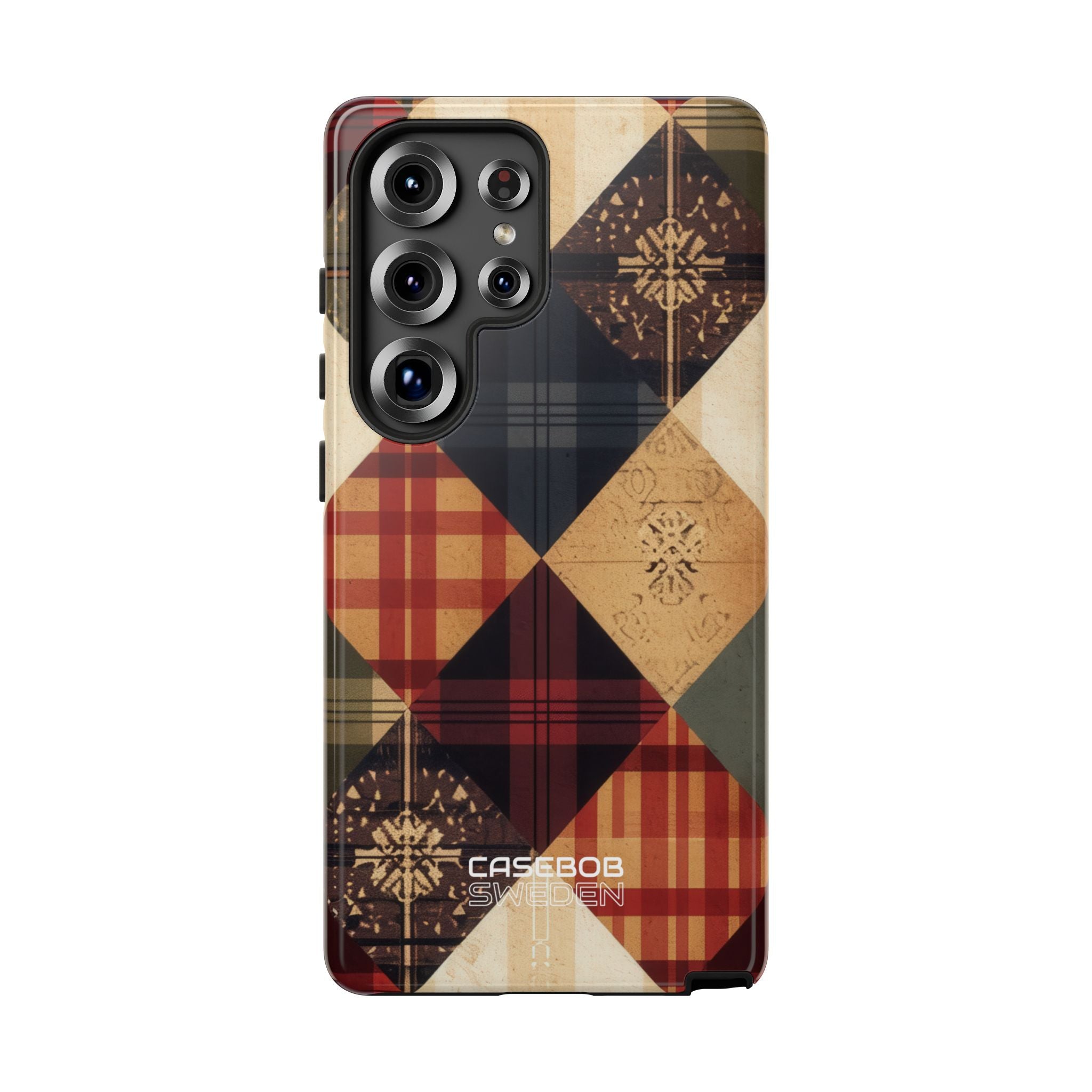 Rustieke Quilt Charme Samsung S25 - Tough