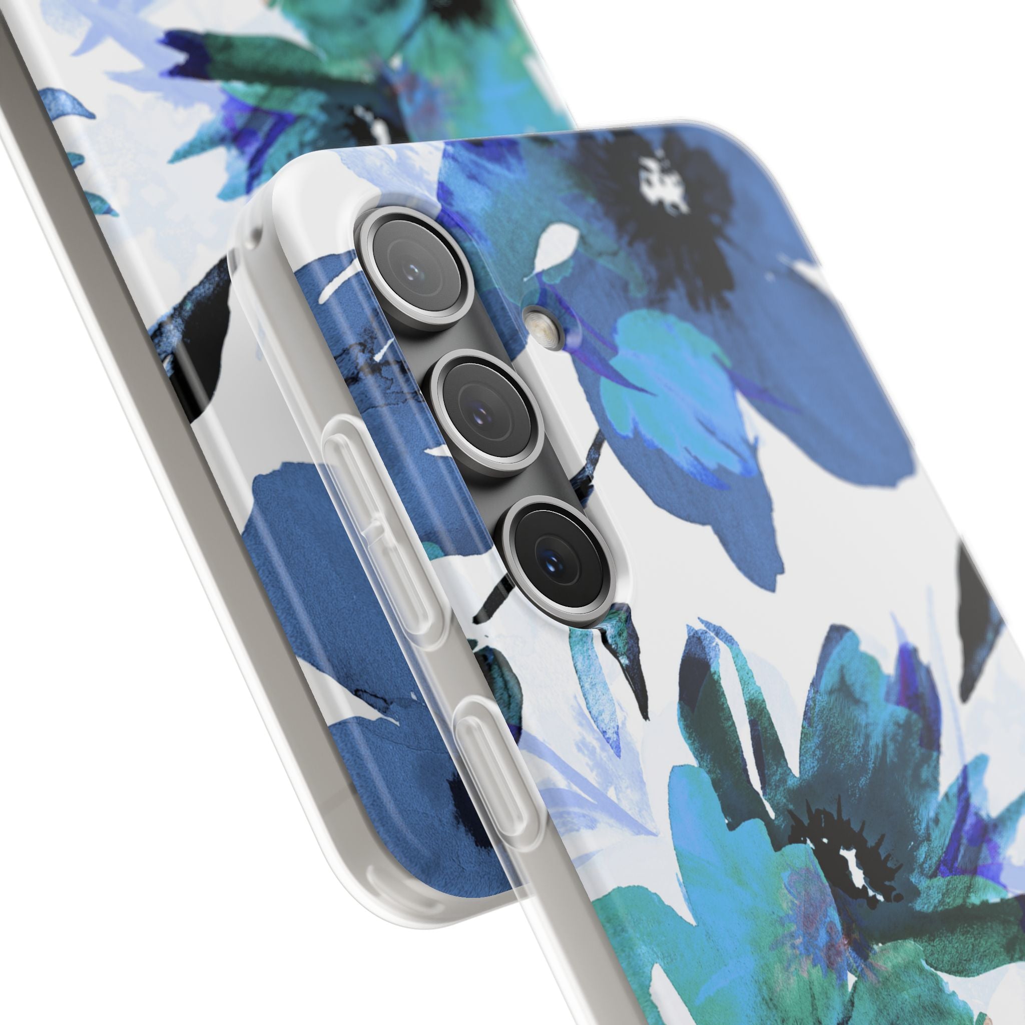 Blue Blossom Radiance Samsung S24 Case - Soft