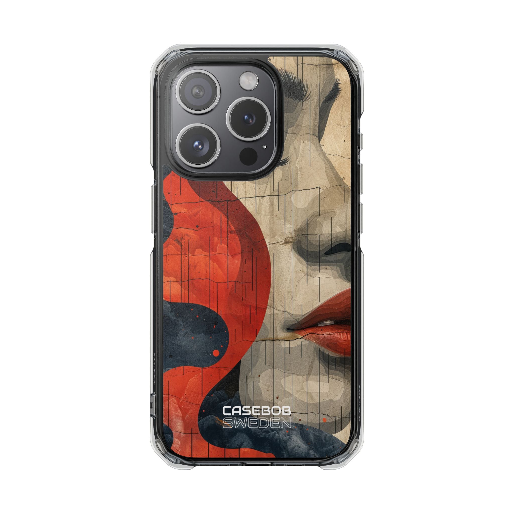 Crimson Flow Profile iPhone 15 - Impact Clear+