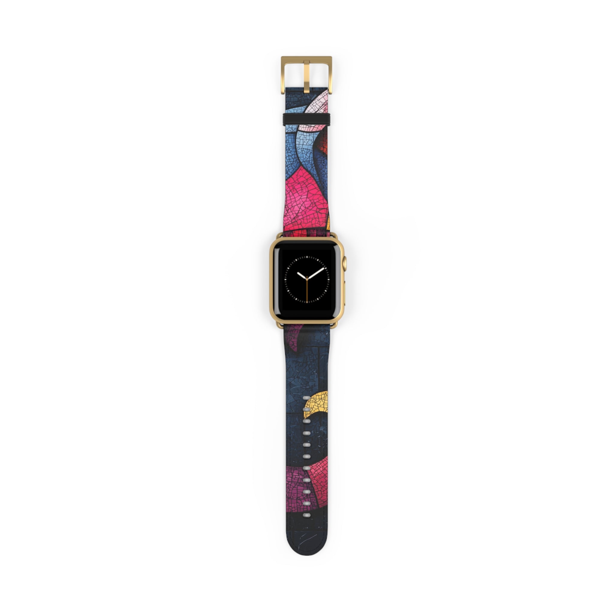 Blue Mosaic Elephant - Watch Band