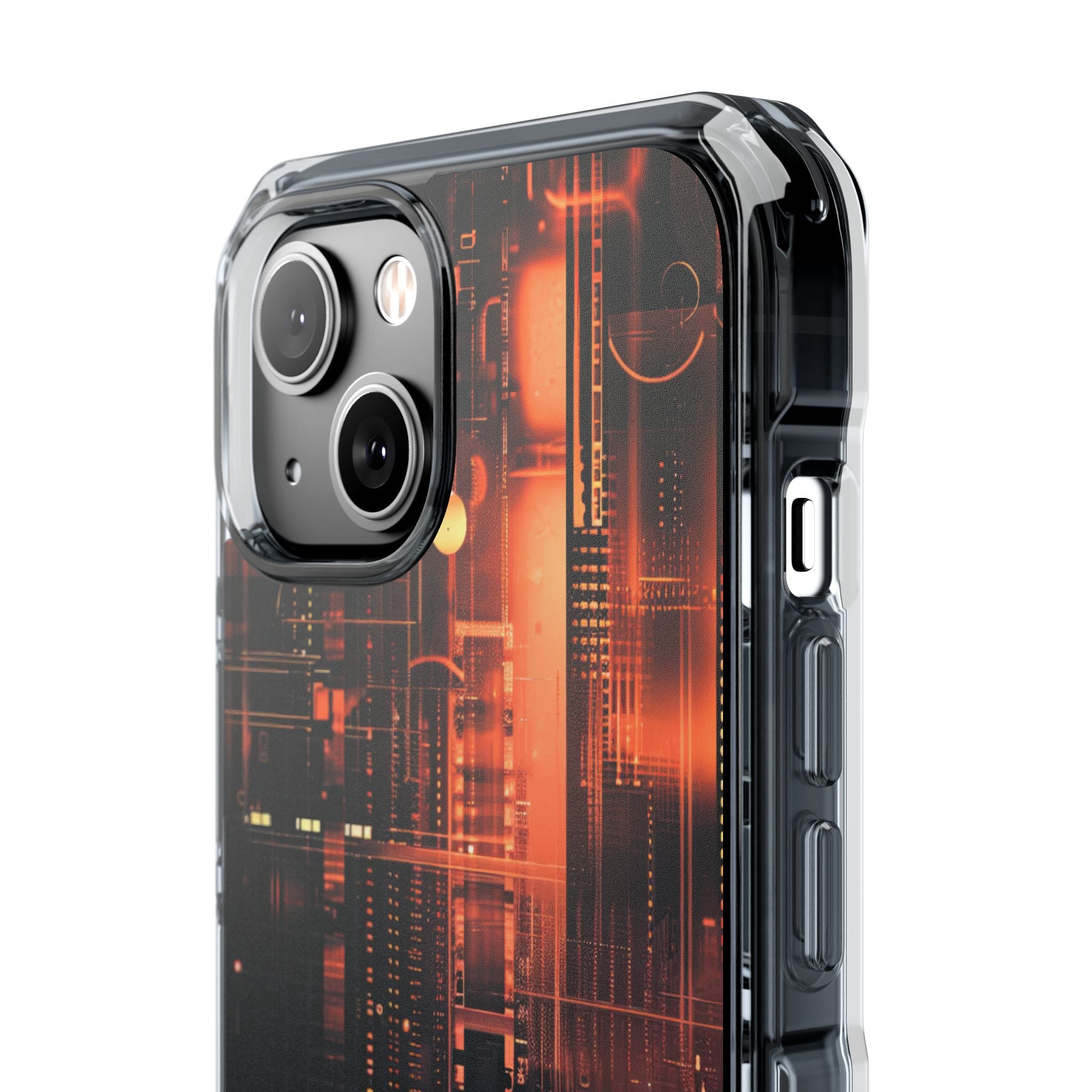 Neon Circuit Dreams iPhone 14 - Impact Clear+