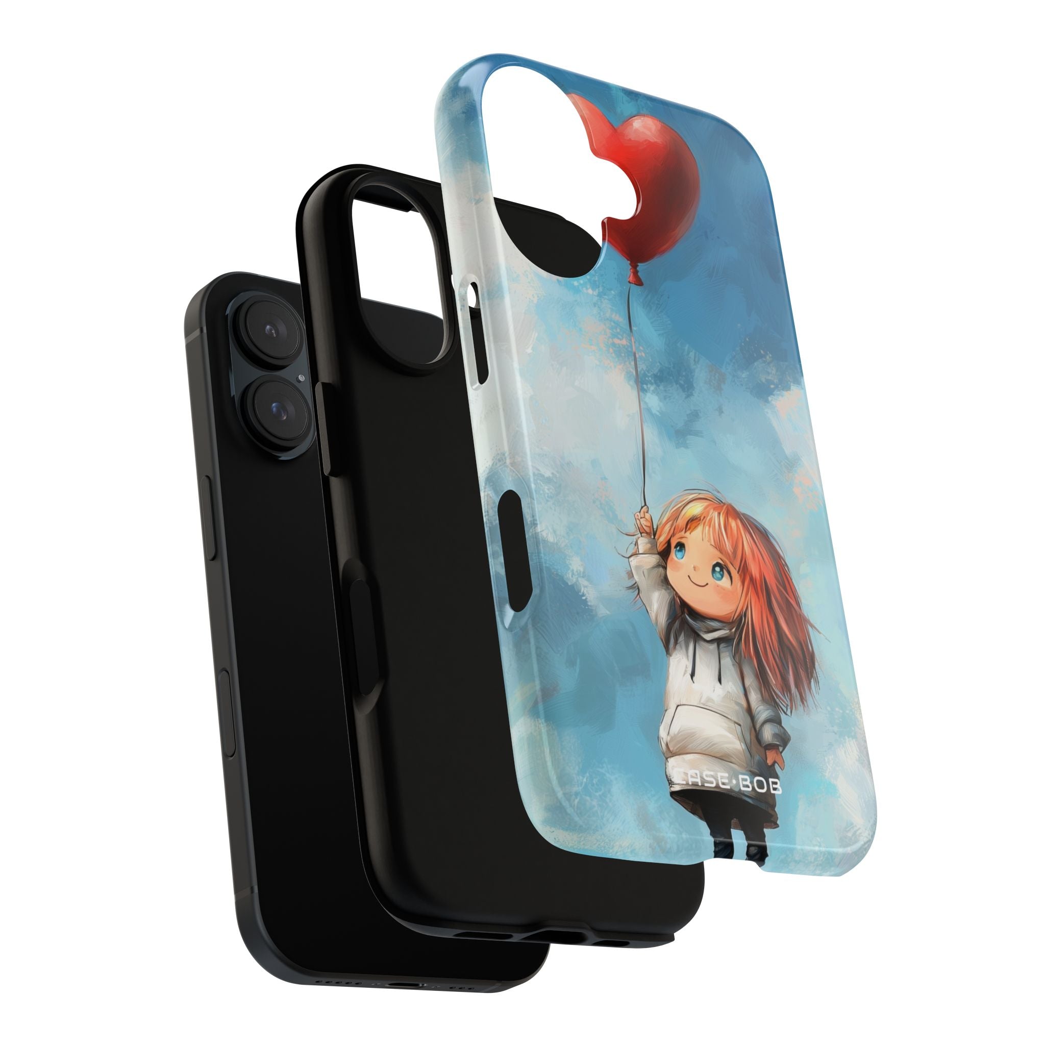 Heart Balloon Whimsy iPhone 16 Plus Case - Tough