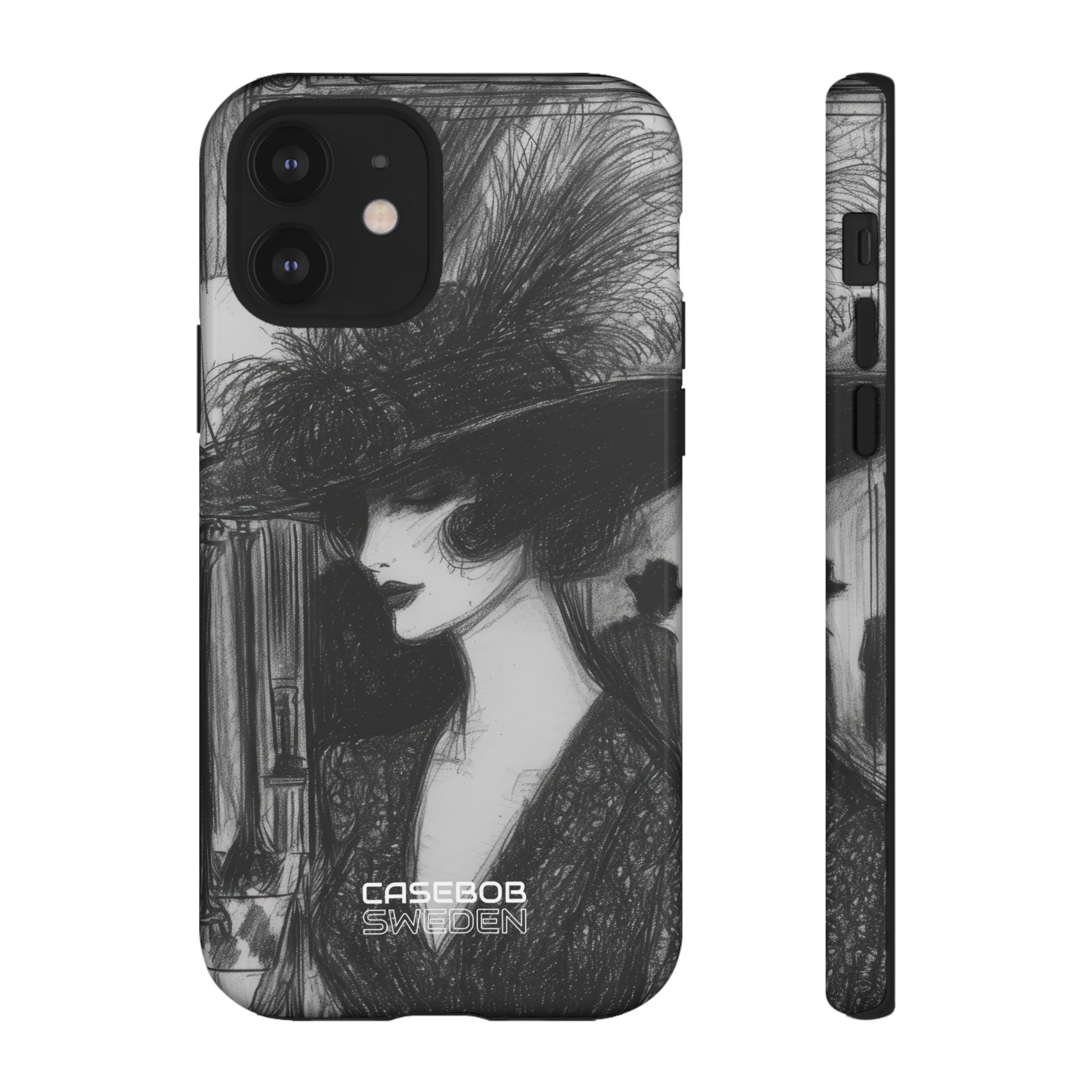 Vintage Feather Elegance iPhone 12 - Tough