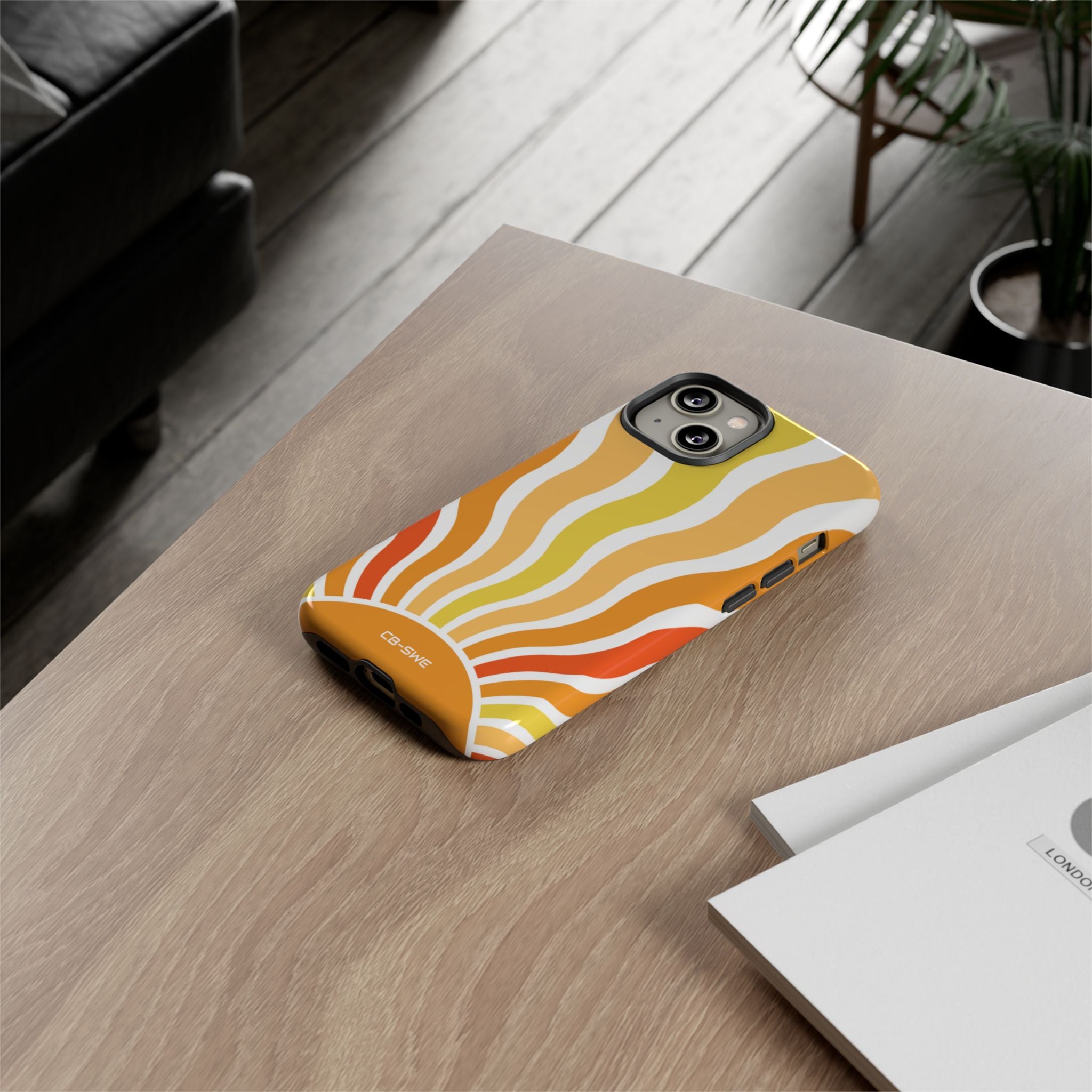 Retro Sunshine Waves - iPhone Case