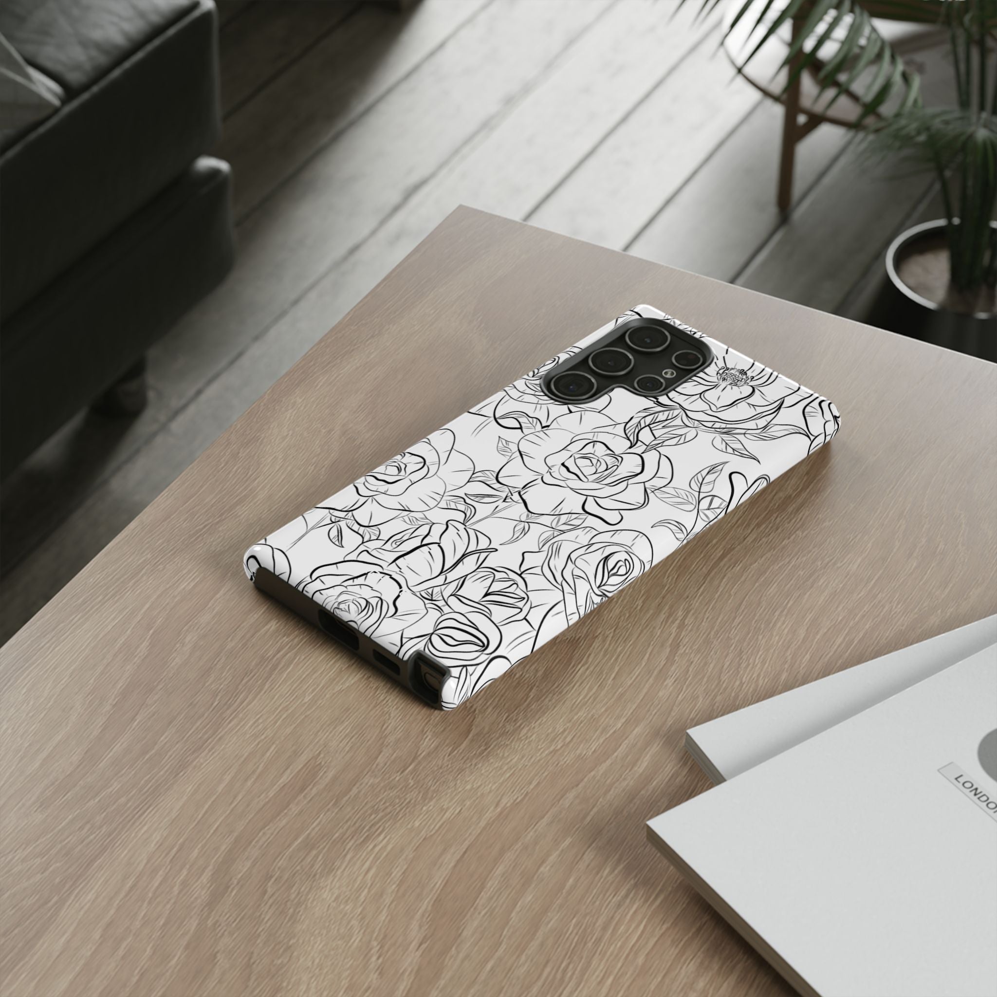 Intricate Rose Sketches - Samsung Case