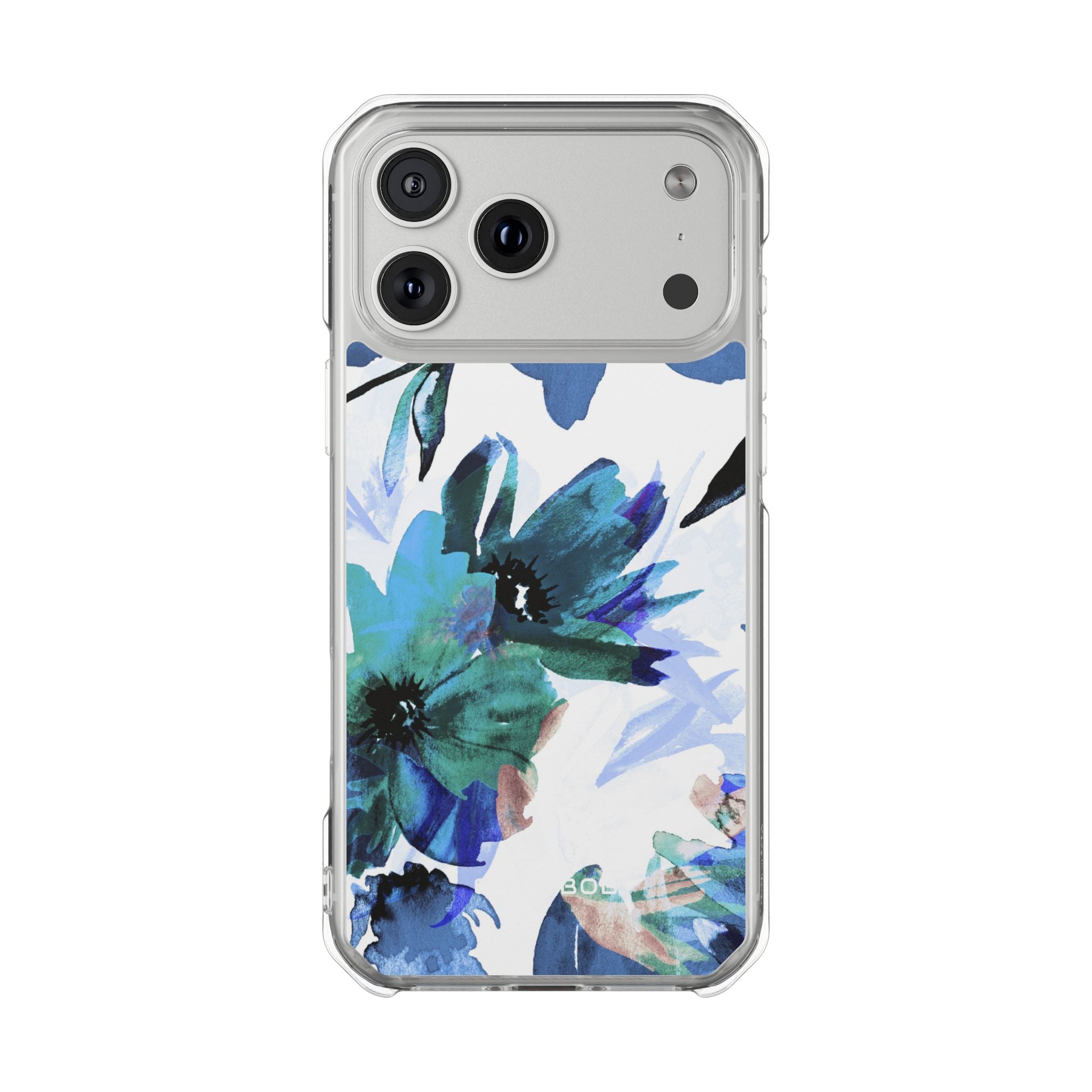 Blue Blossom iPhone 17 Pro Max Case - Impact