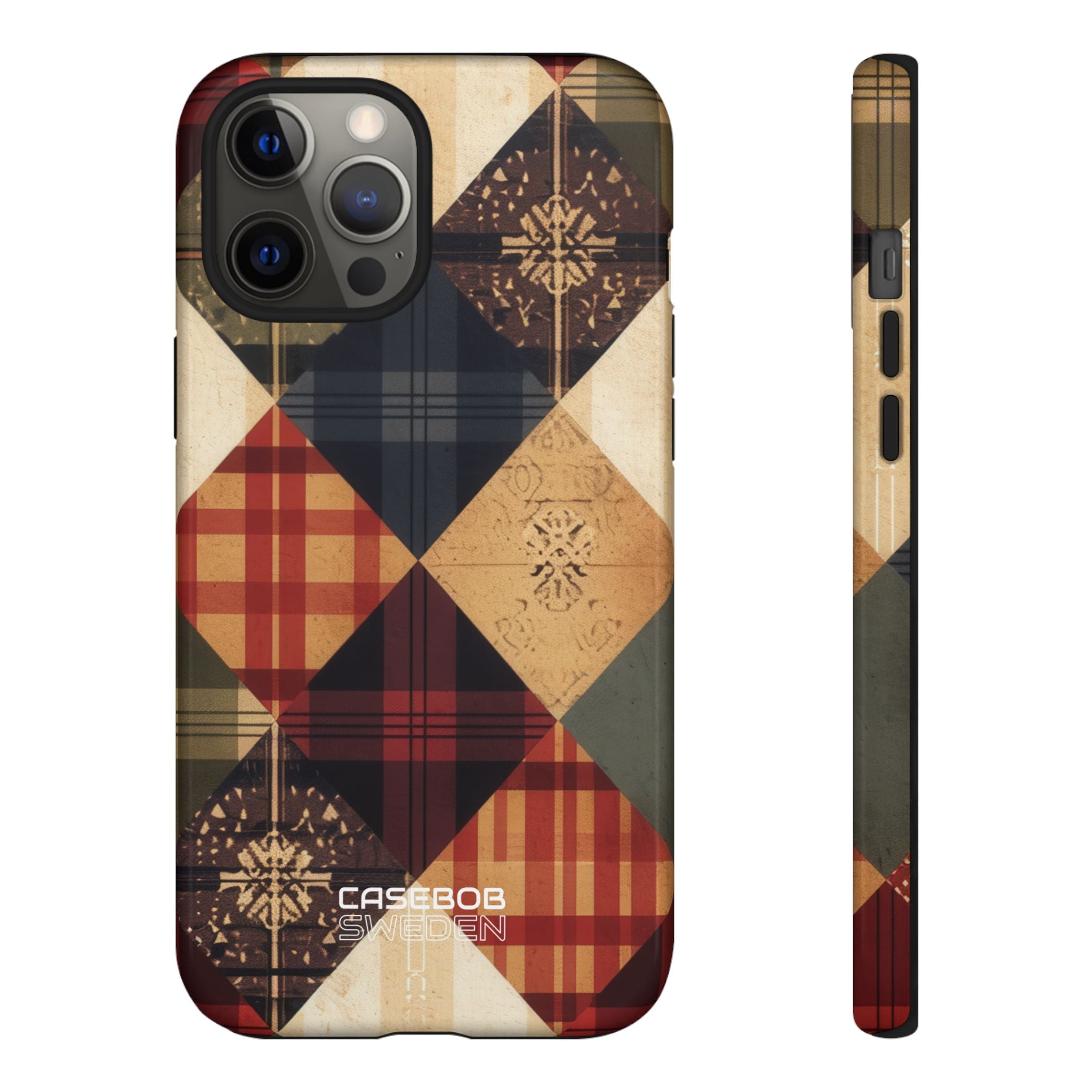 Rustic Quilt Charm iPhone 12 - Tough
