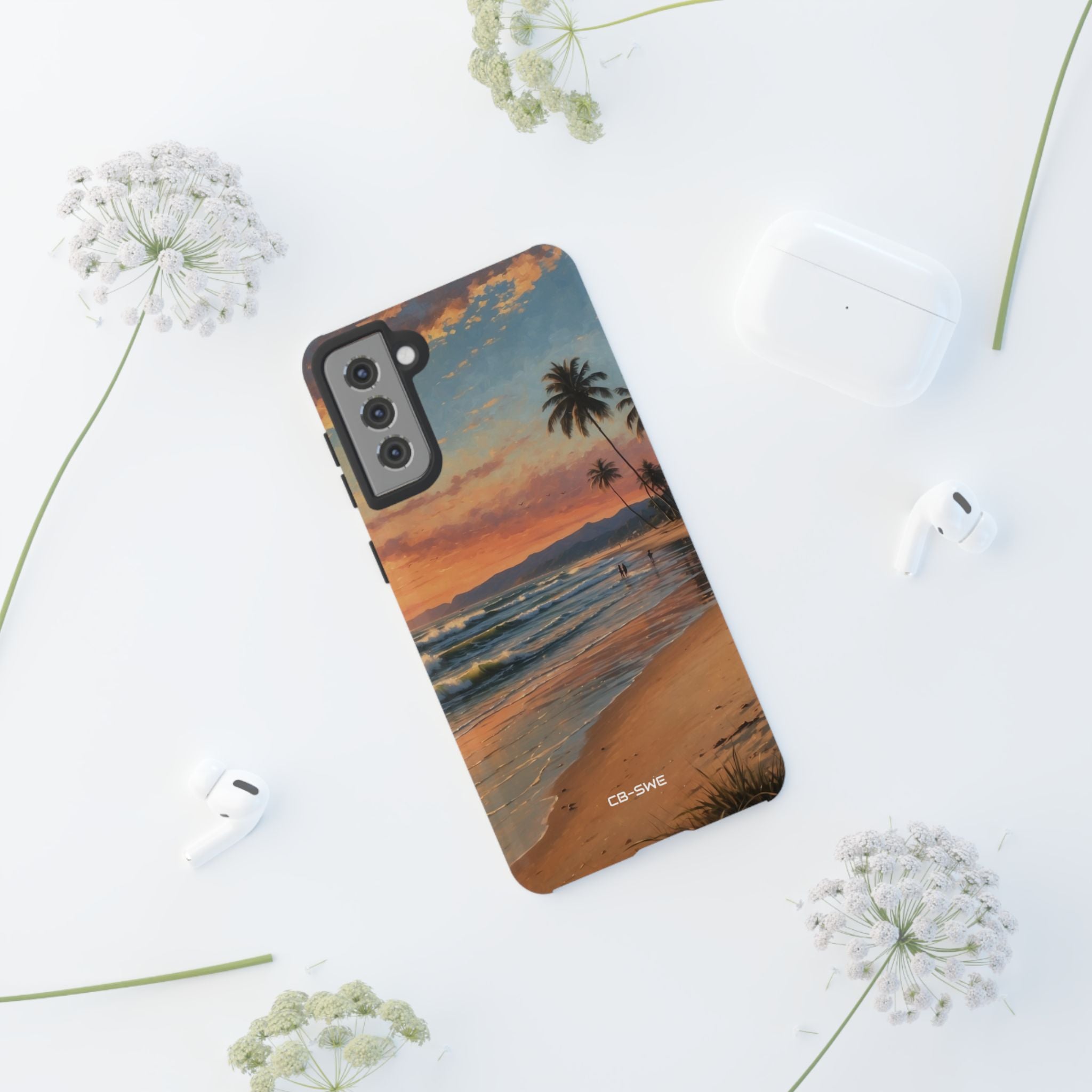 Golden Waves Embrace - Samsung Case