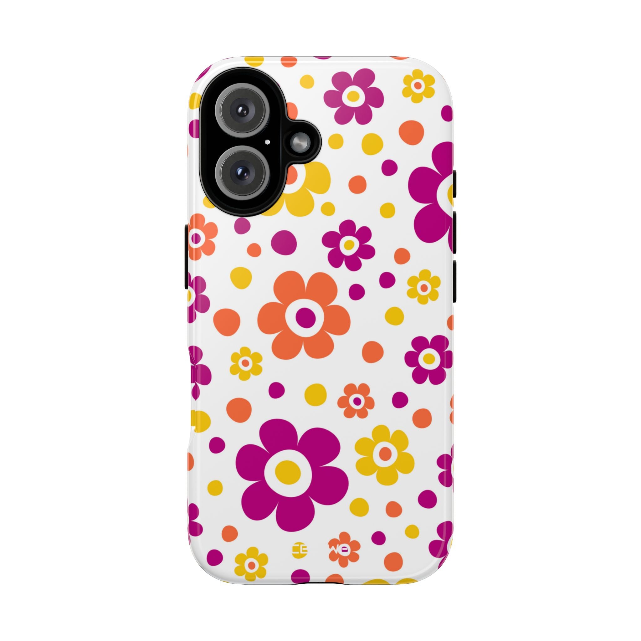 Retro Floral Playfulness - iPhone Case