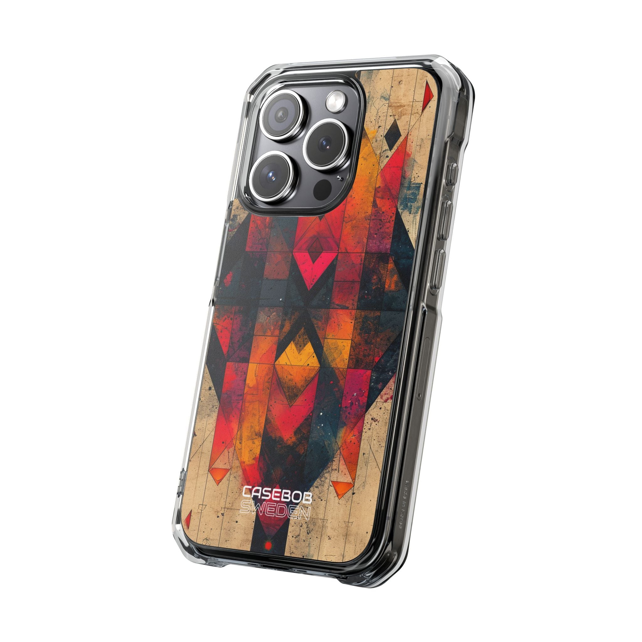 Fiery Symmetry Fusion iPhone 15 - Impact Clear+