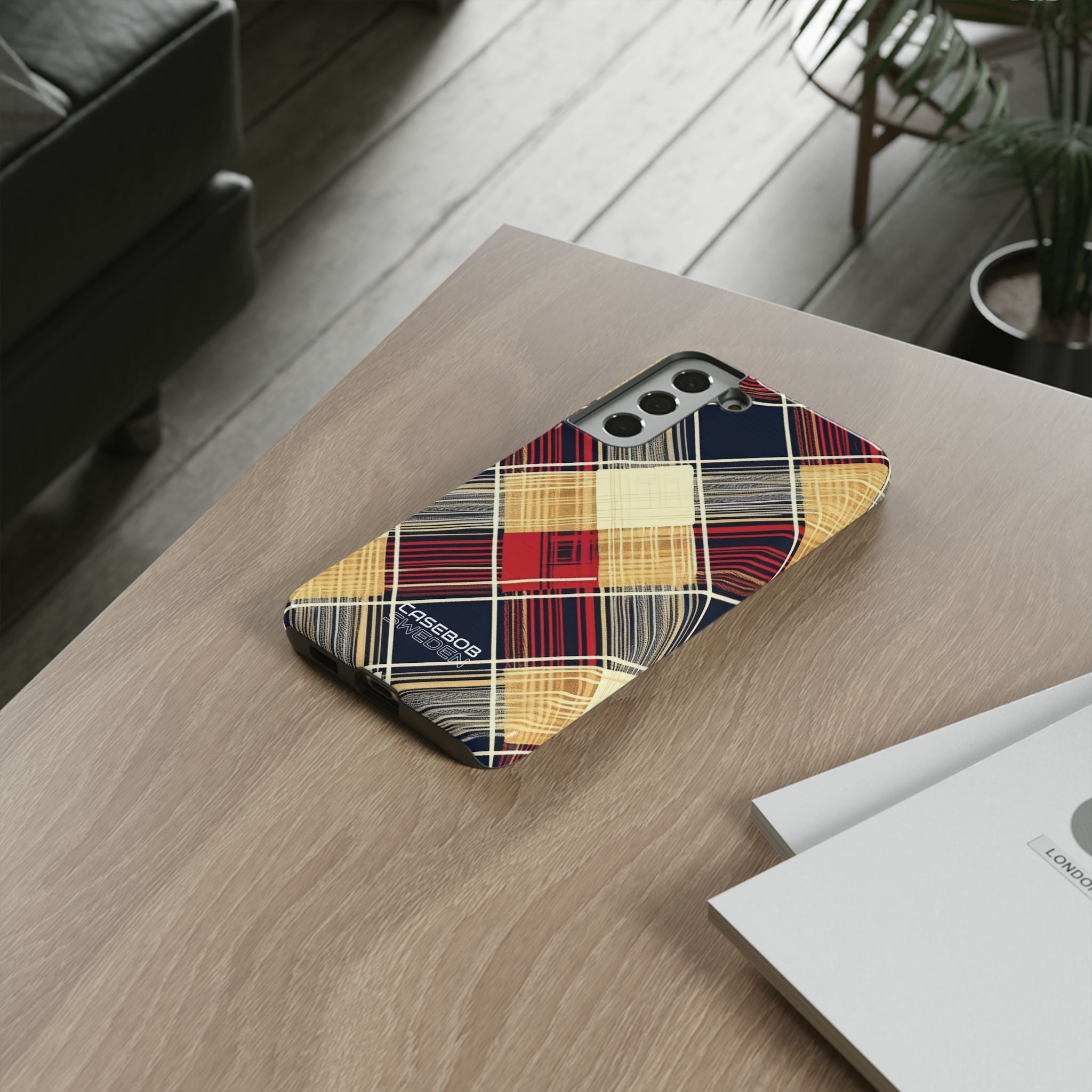 Plaid Diamond Tapestry Samsung S22 - Tough