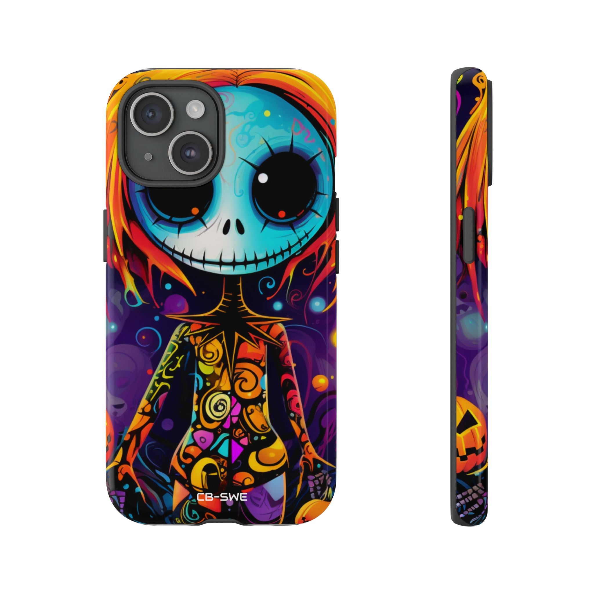 Skeletal Figure Laughs - iPhone Case