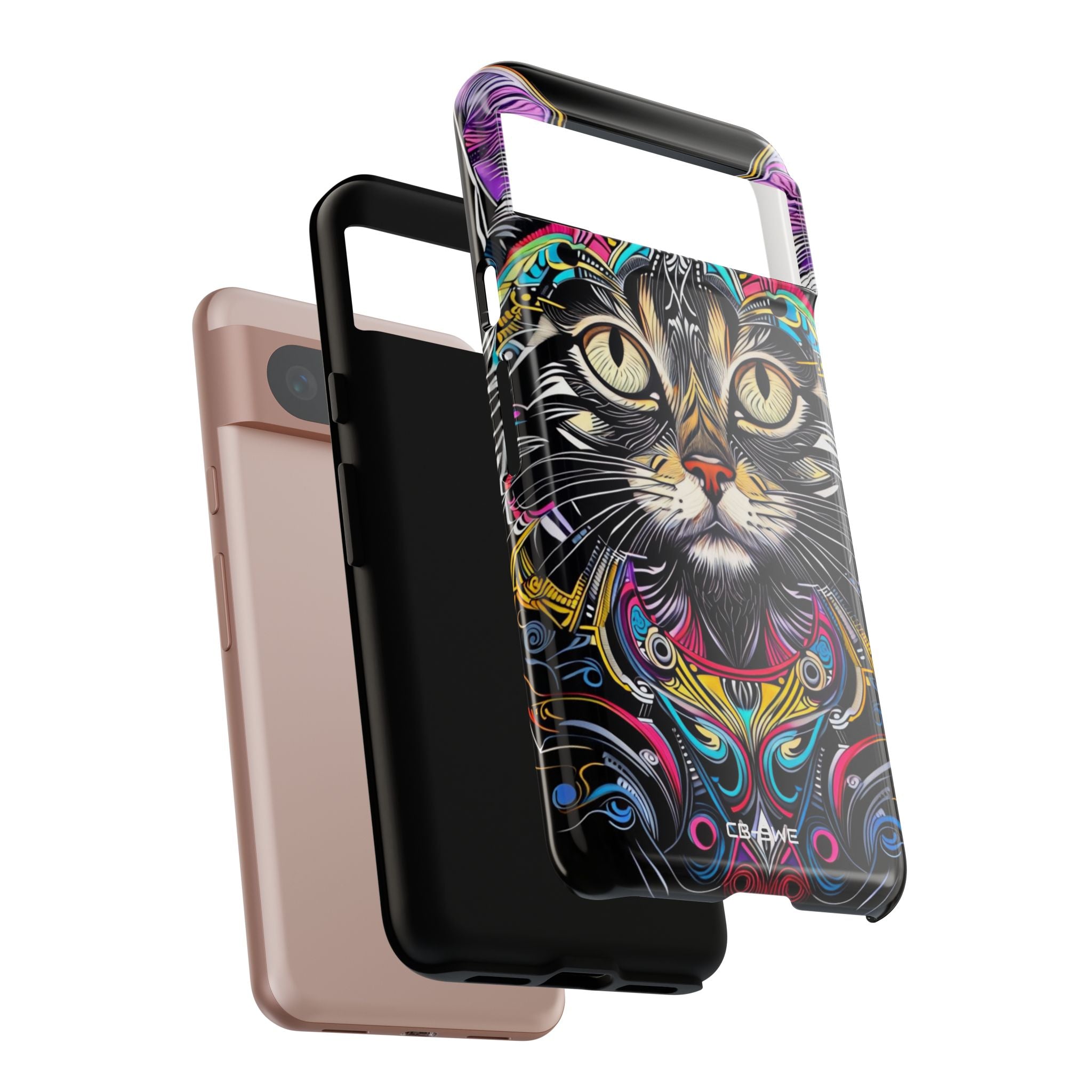 Psychedelic Cat Mirage - Google Pixel Case