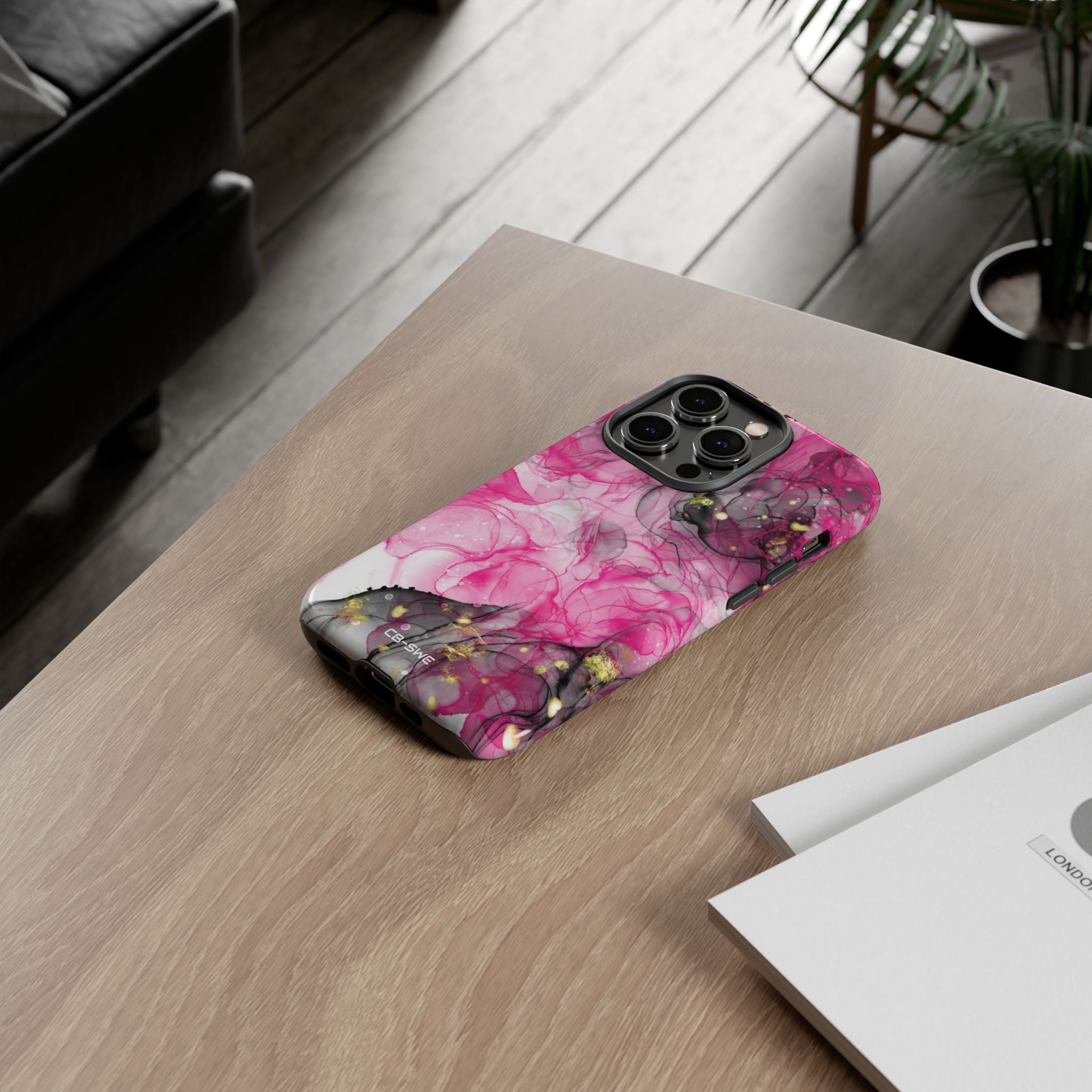 Vibrant Pink Swirls - iPhone Case