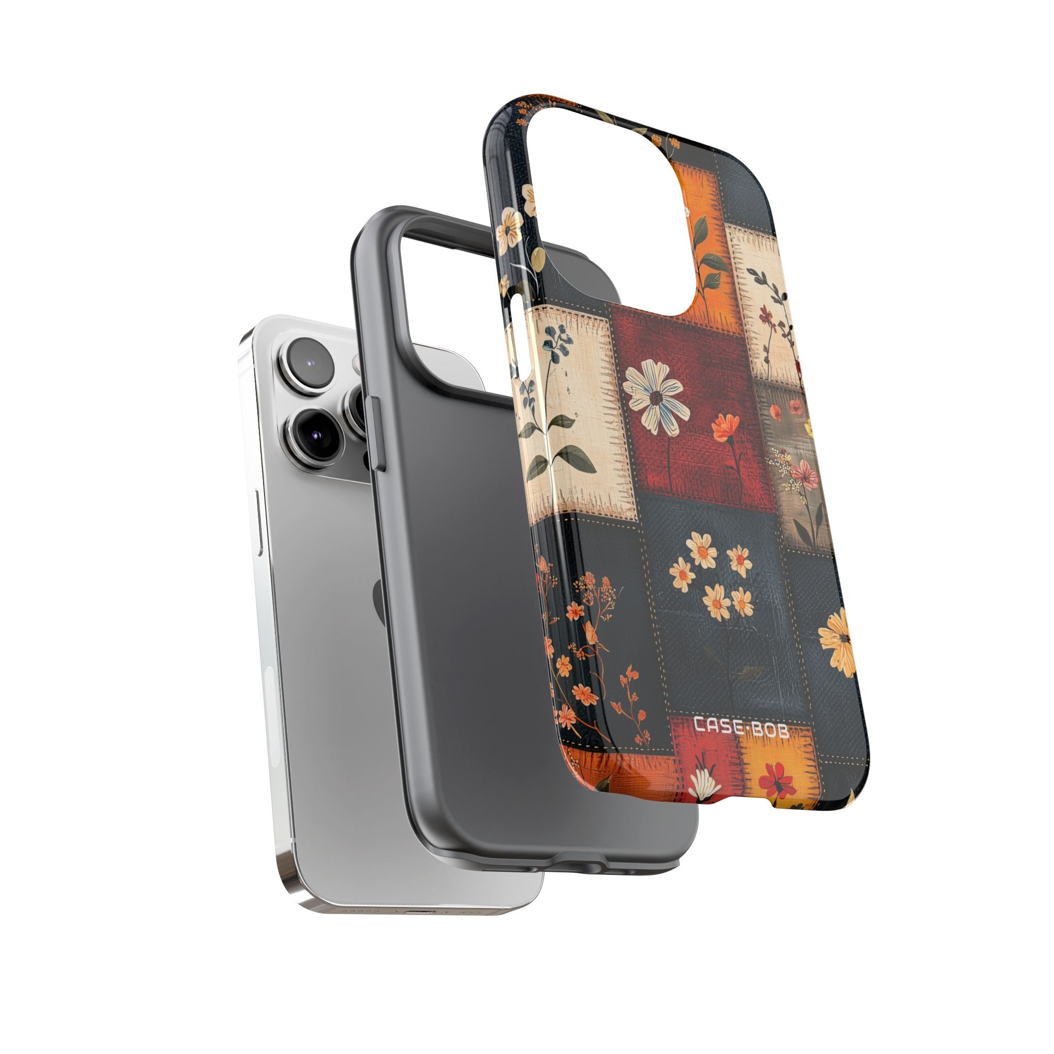 Patchwork Blooms iPhone 14 Pro Case - Tough