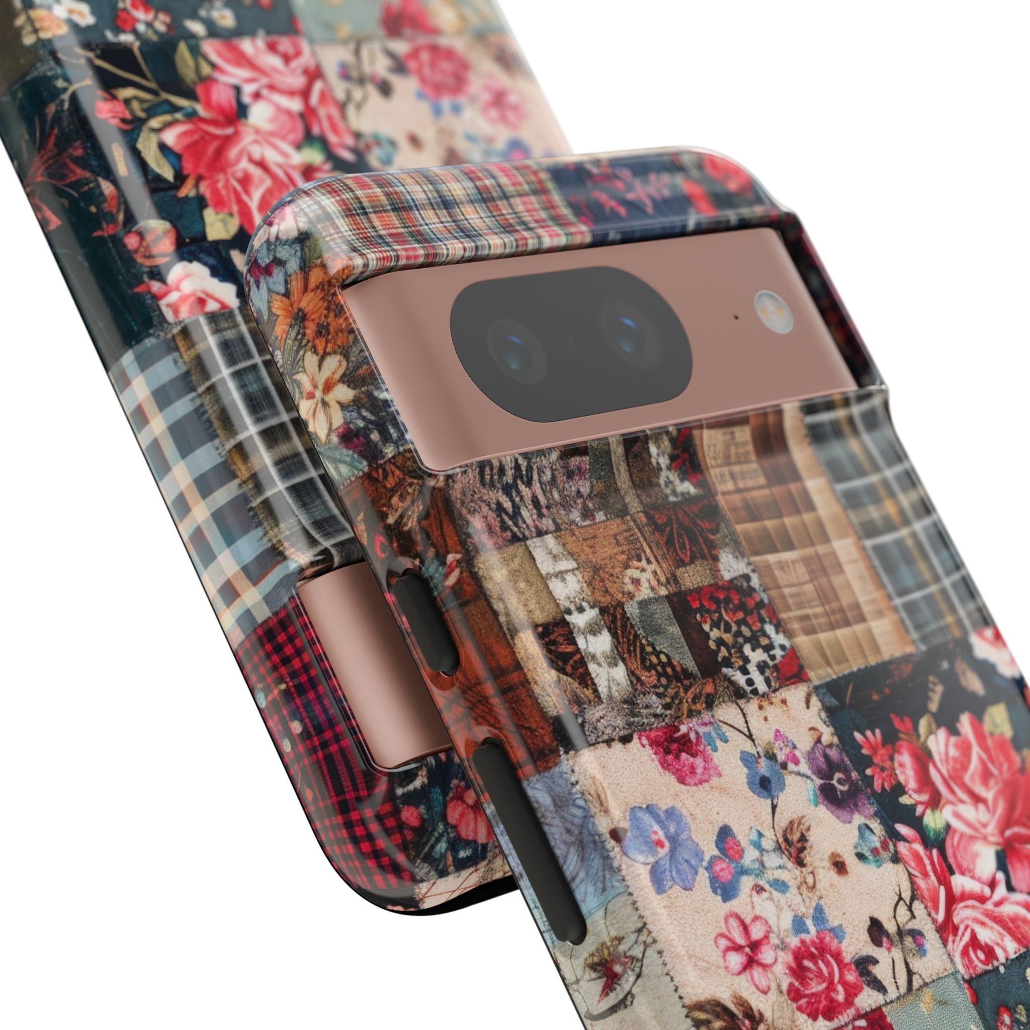 Trapunta patchwork floreale Google Pixel 8 - Tough