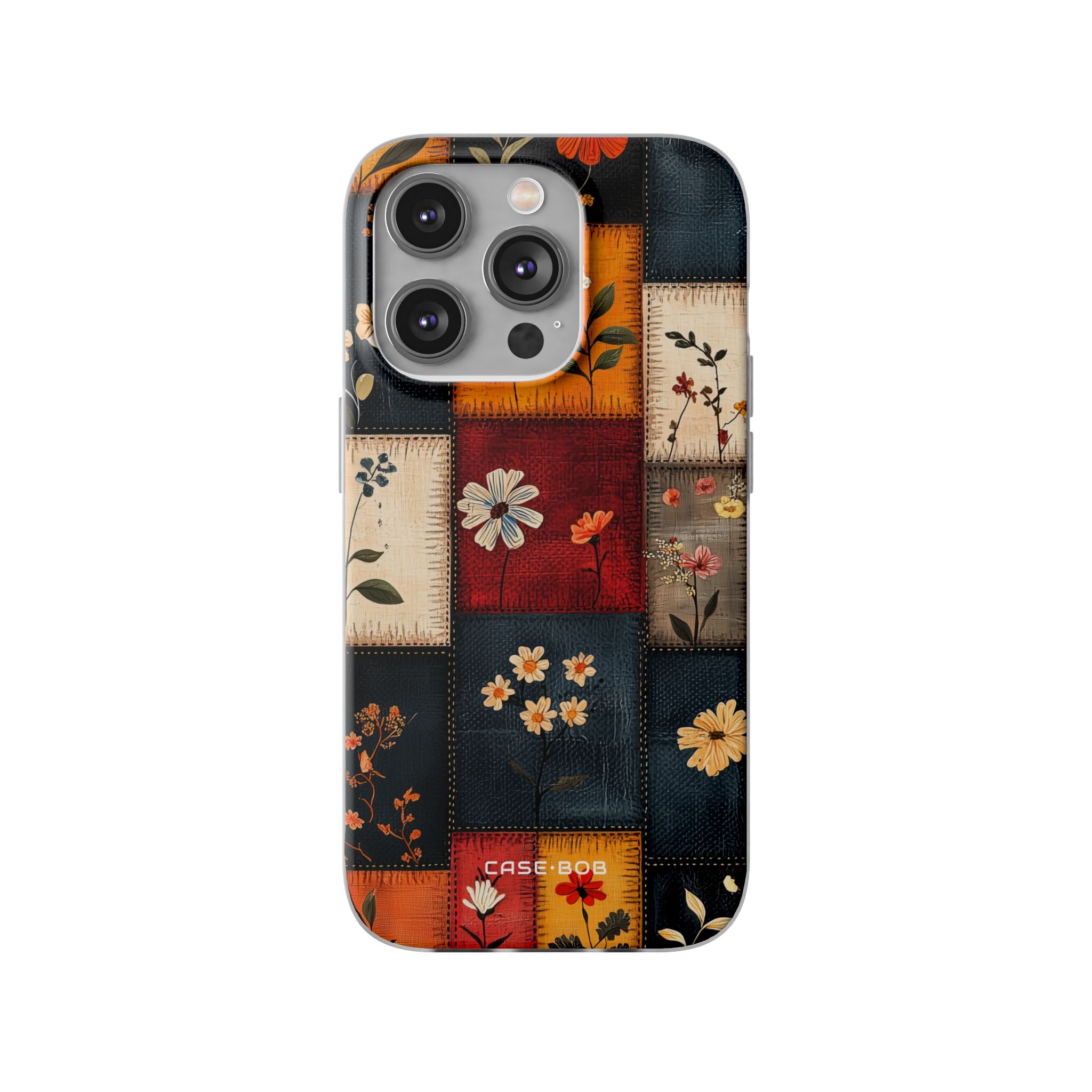 Patchwork Blooms iPhone 14 Pro Case - Soft