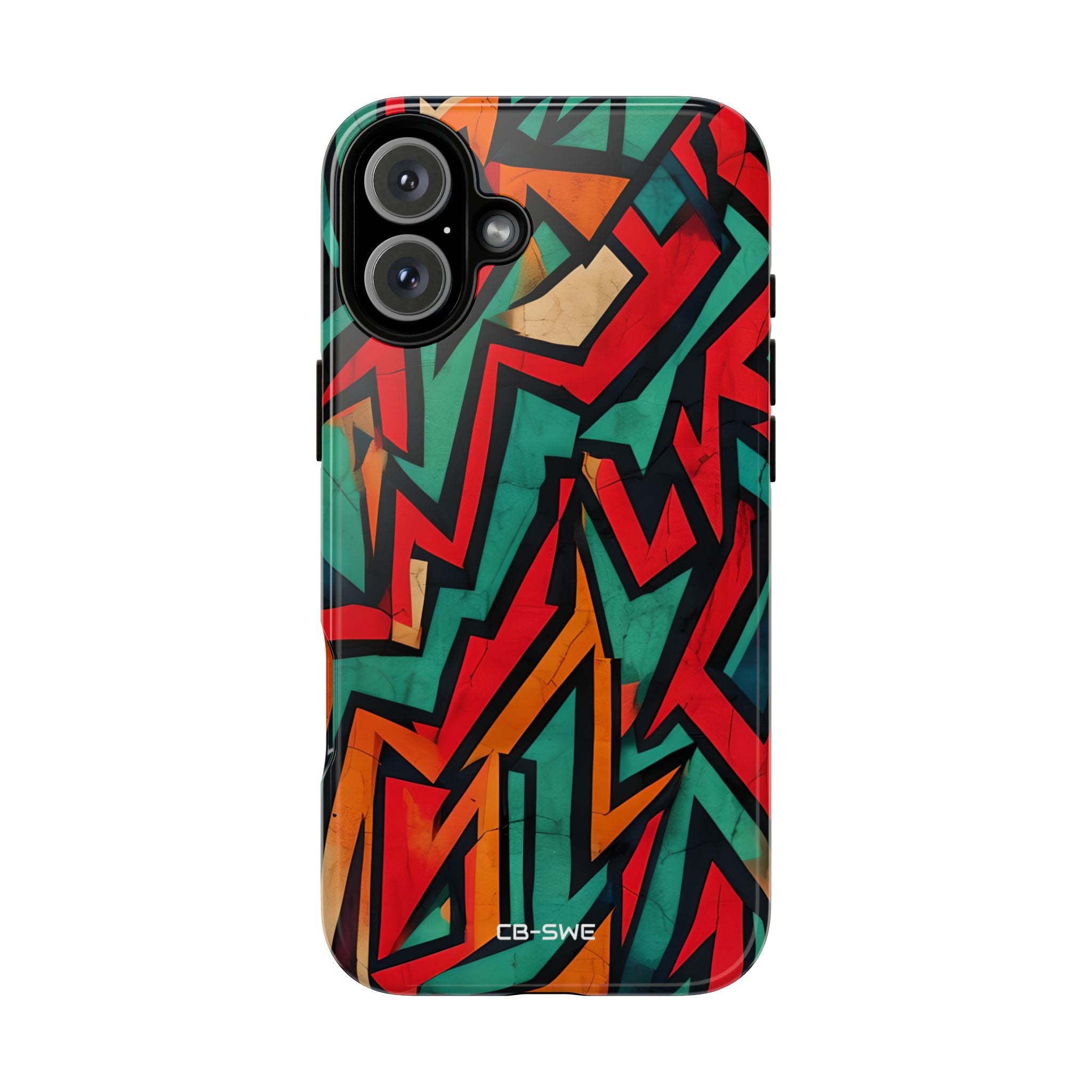 Vivid Geometry Dance - iPhone Case