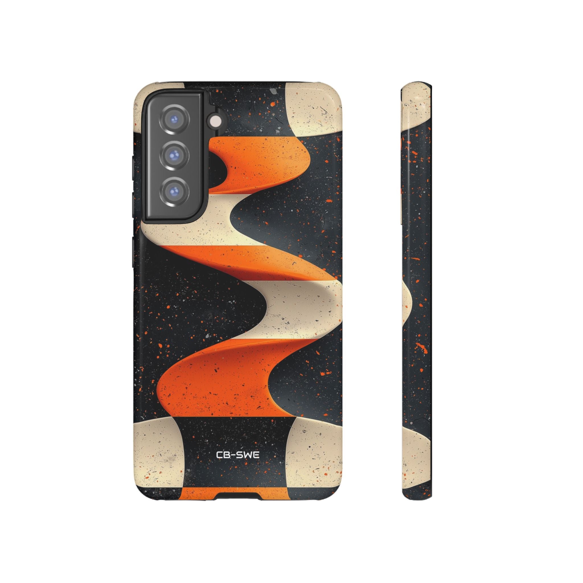 Orange Waves Flow - Samsung Case