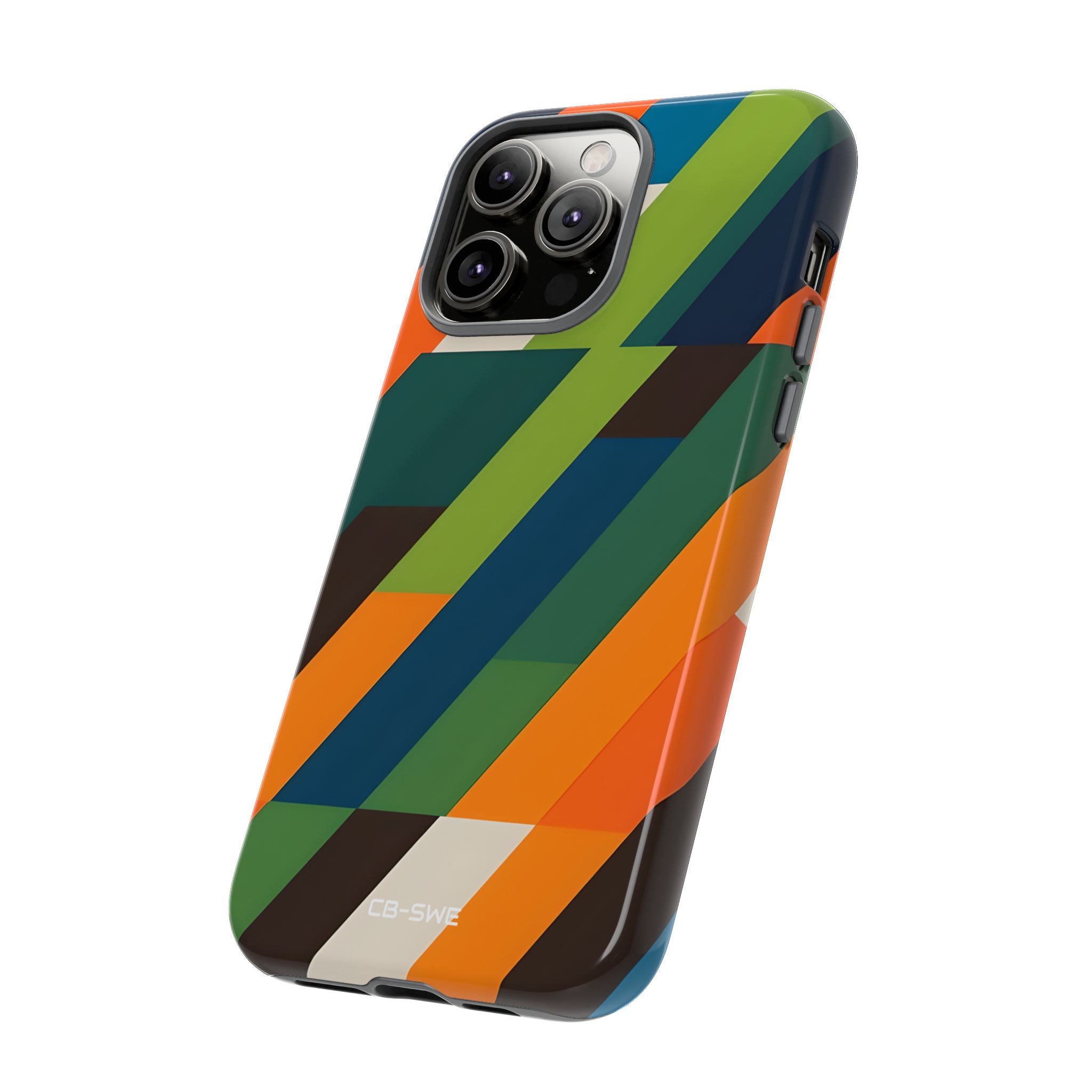 Geometric Color Intersection - iPhone Case