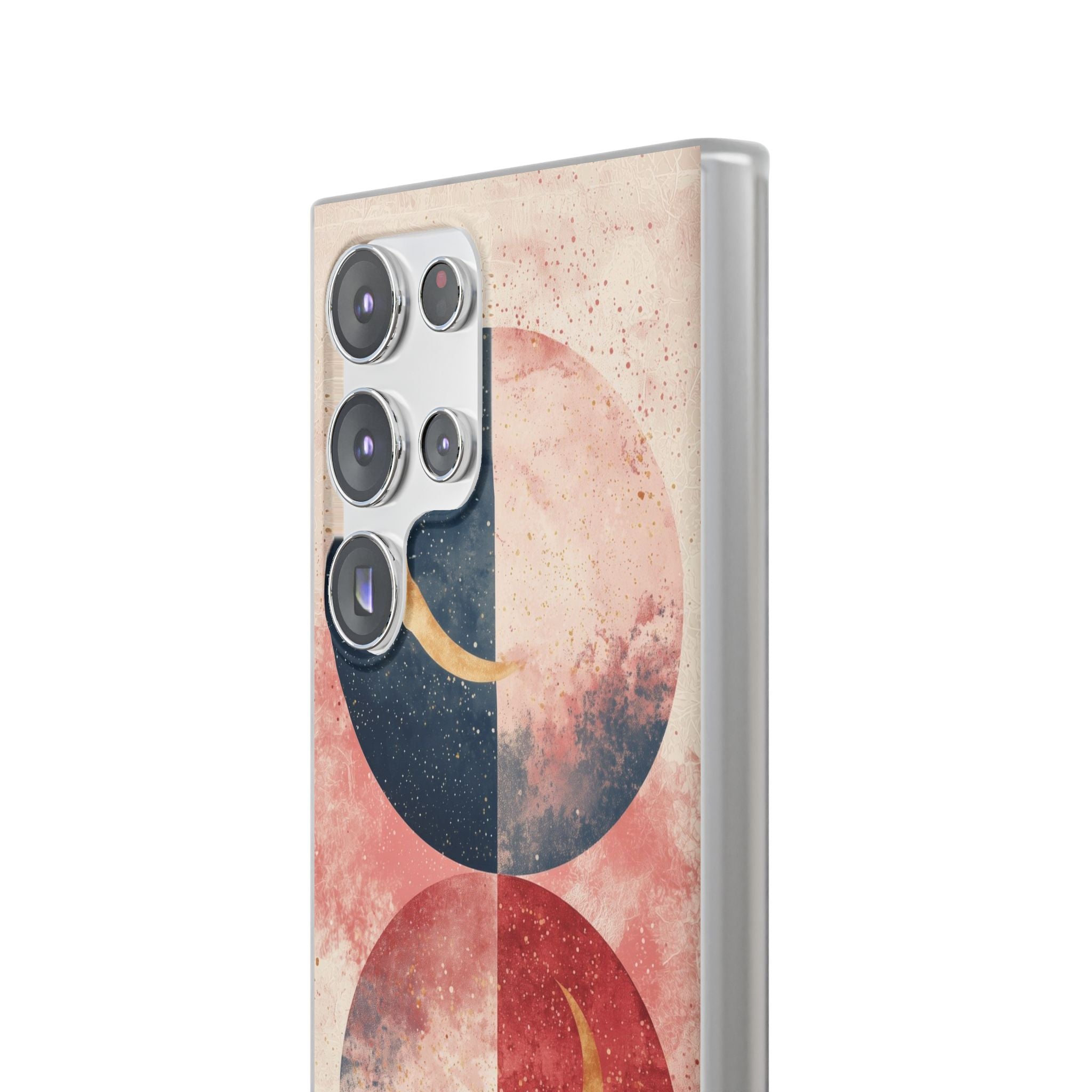 Golden Crescent Circles Samsung S23 Ultra Case - Soft