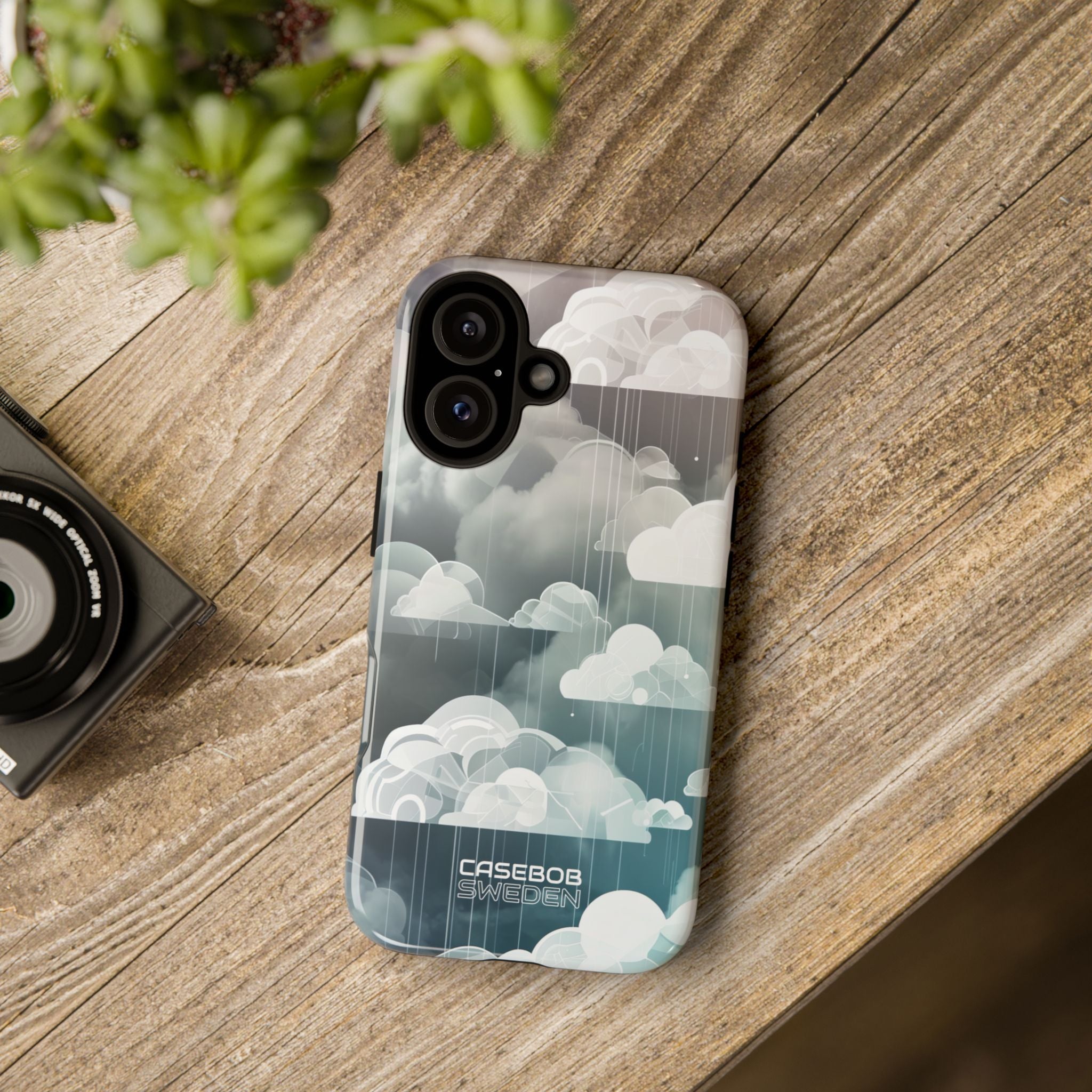 Silver Dream Clouds iPhone 16 - Tough