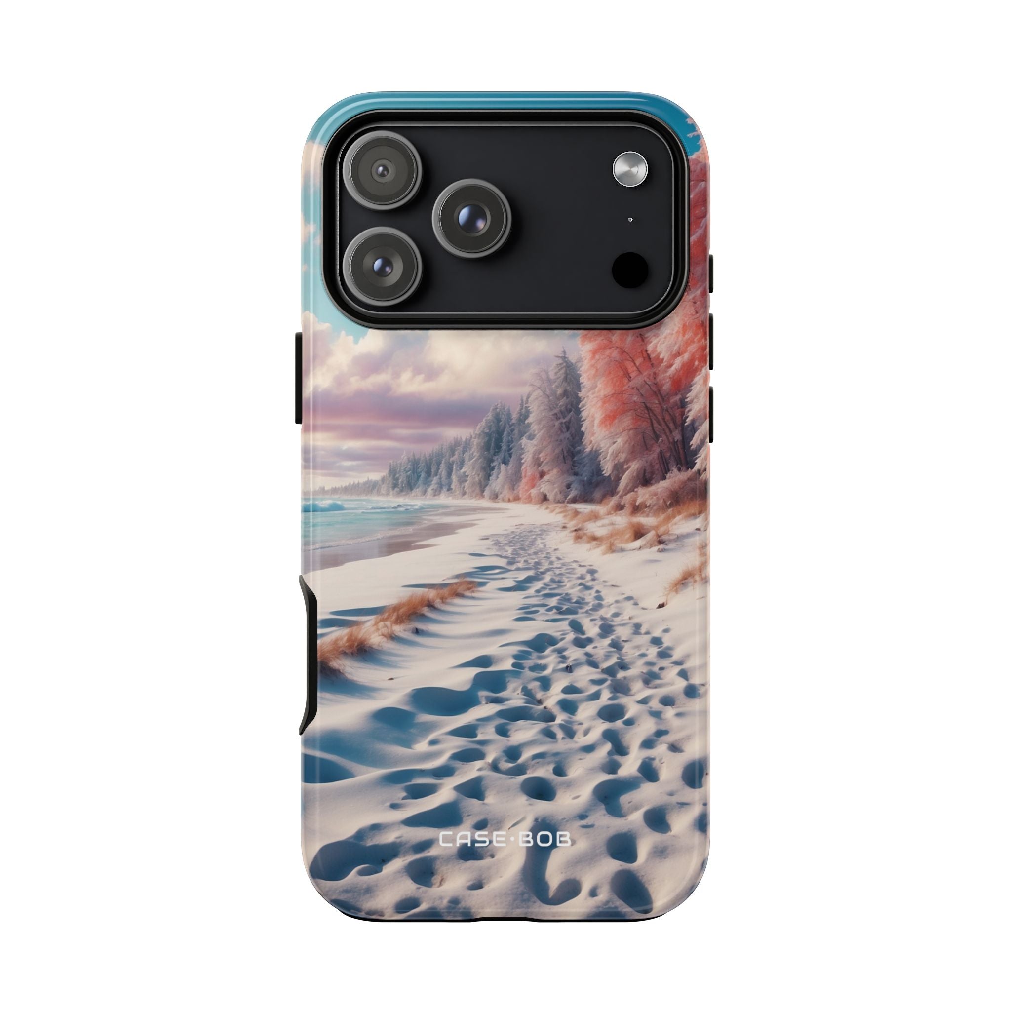 Snowy Footprints iPhone 17 Pro Max Case - Tough