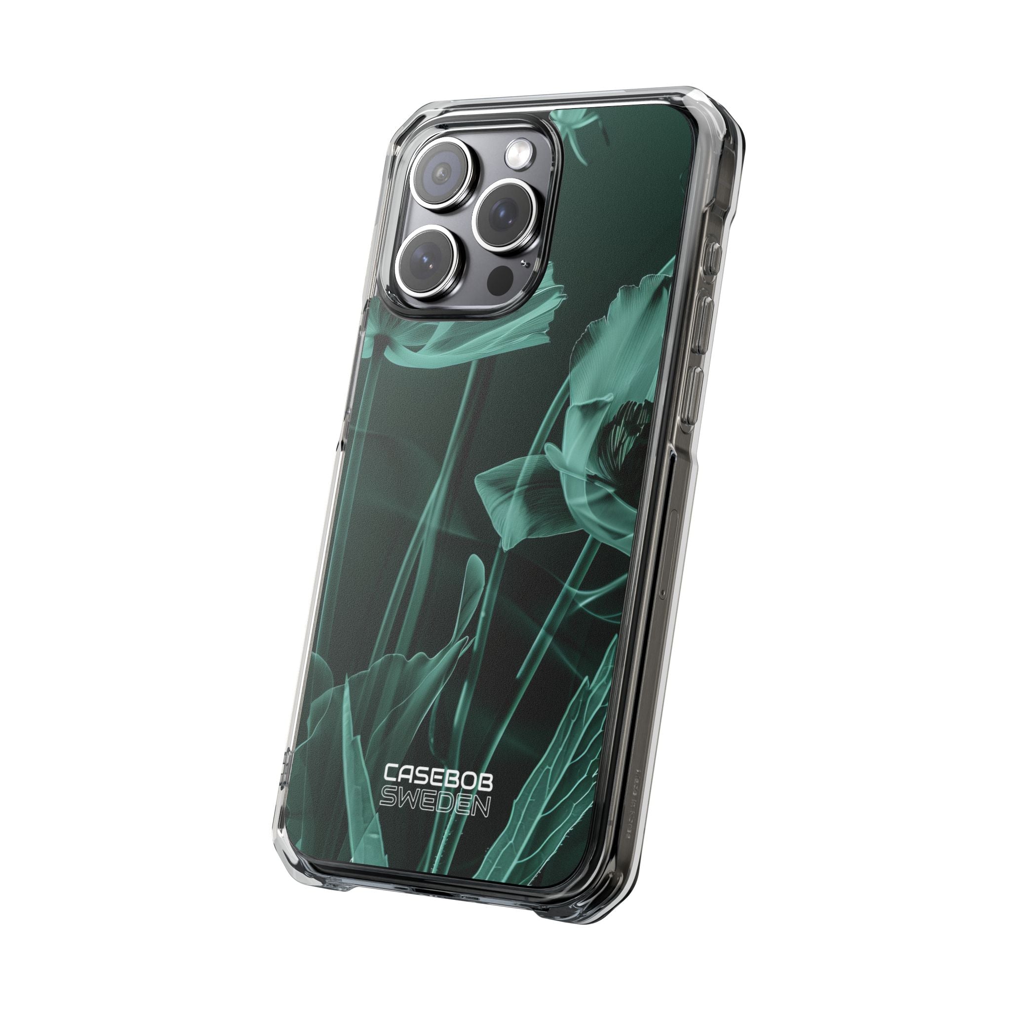 Teal Bloom Radiance iPhone 15 - Impact Clear+