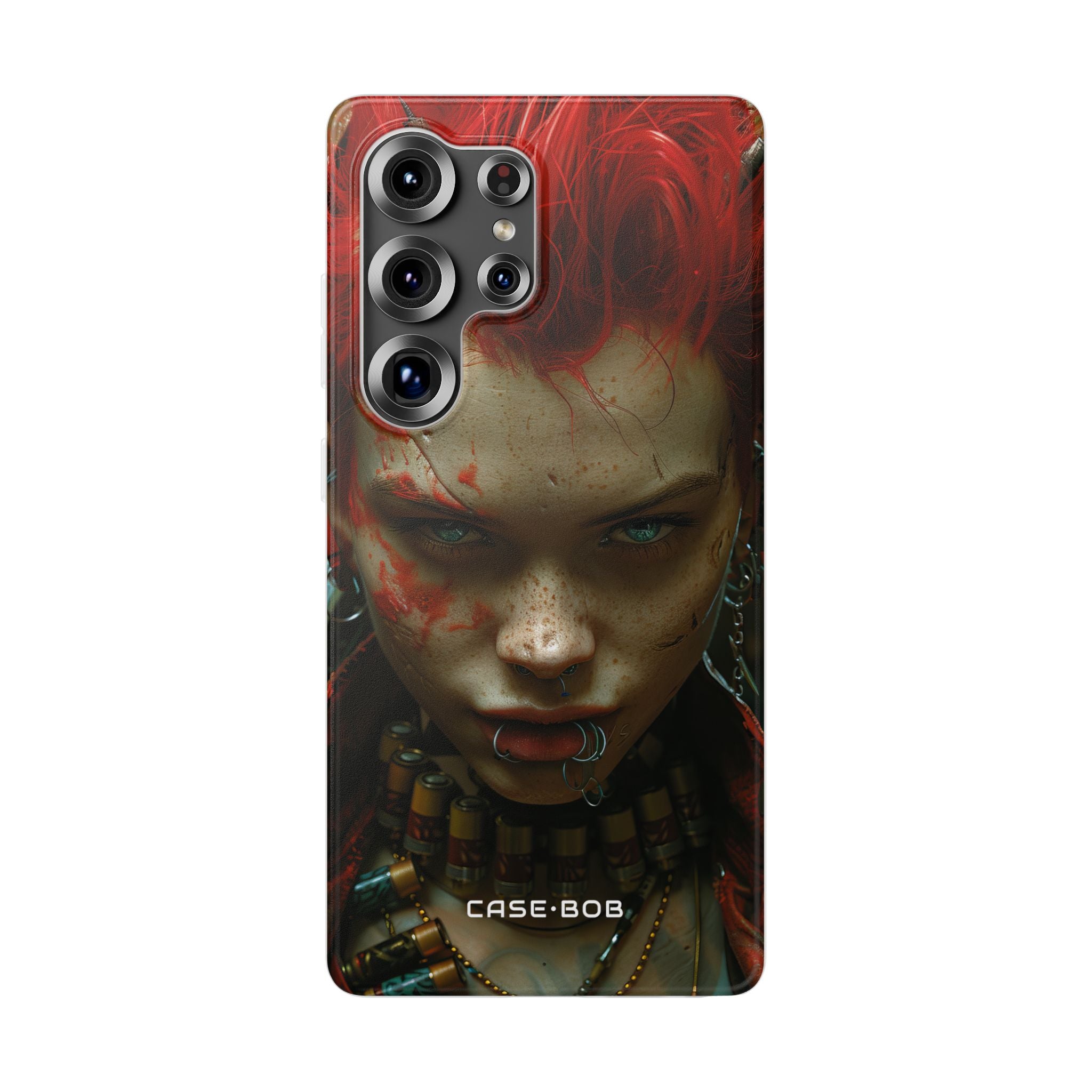 Red Spike Gaze Samsung S25 Ultra Case - Soft
