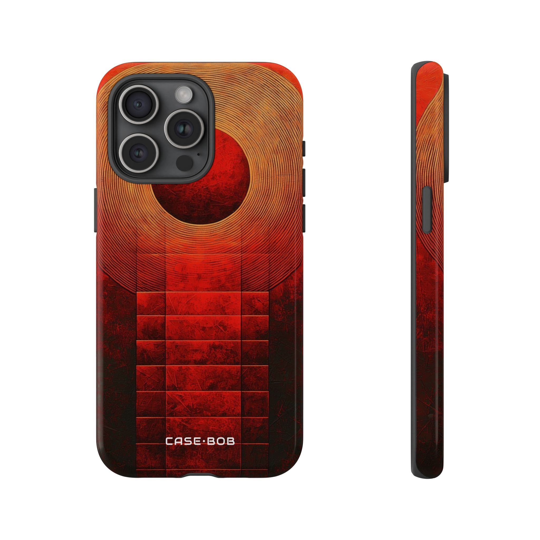 Crimson Orbit iPhone 15 Pro Max Case - Tough