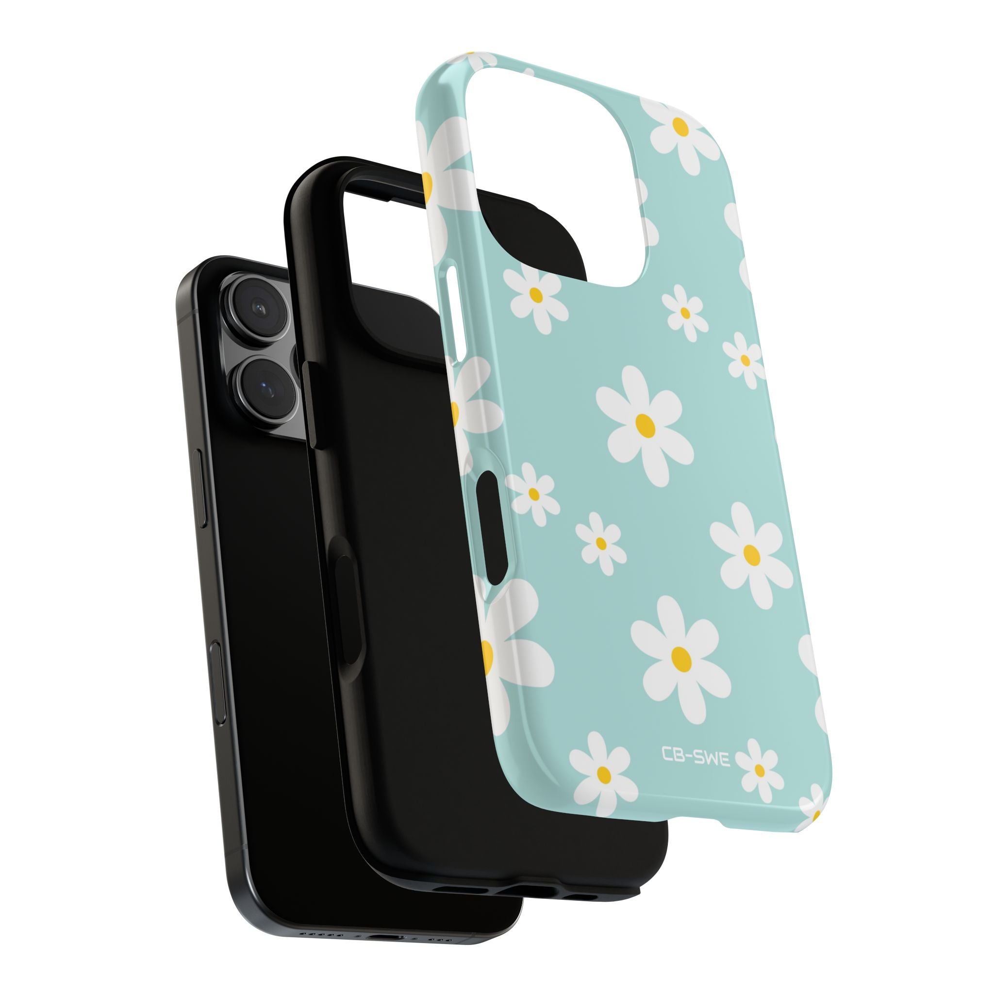 Daisies On Blue - iPhone Case