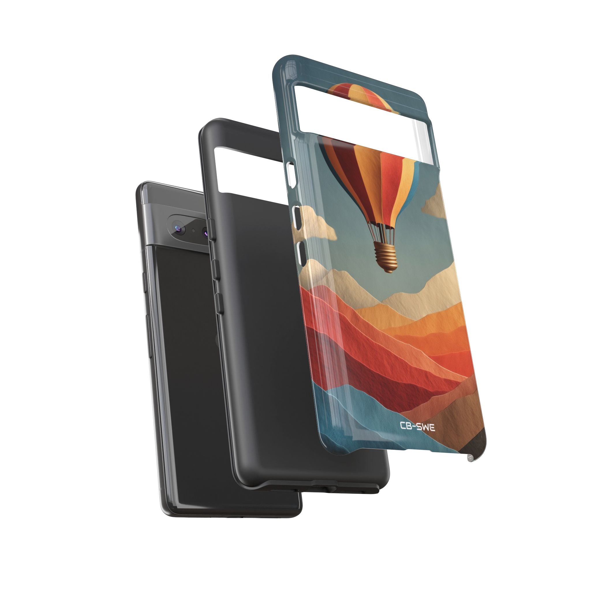 Hot Air Balloon Soars - Google Pixel Case