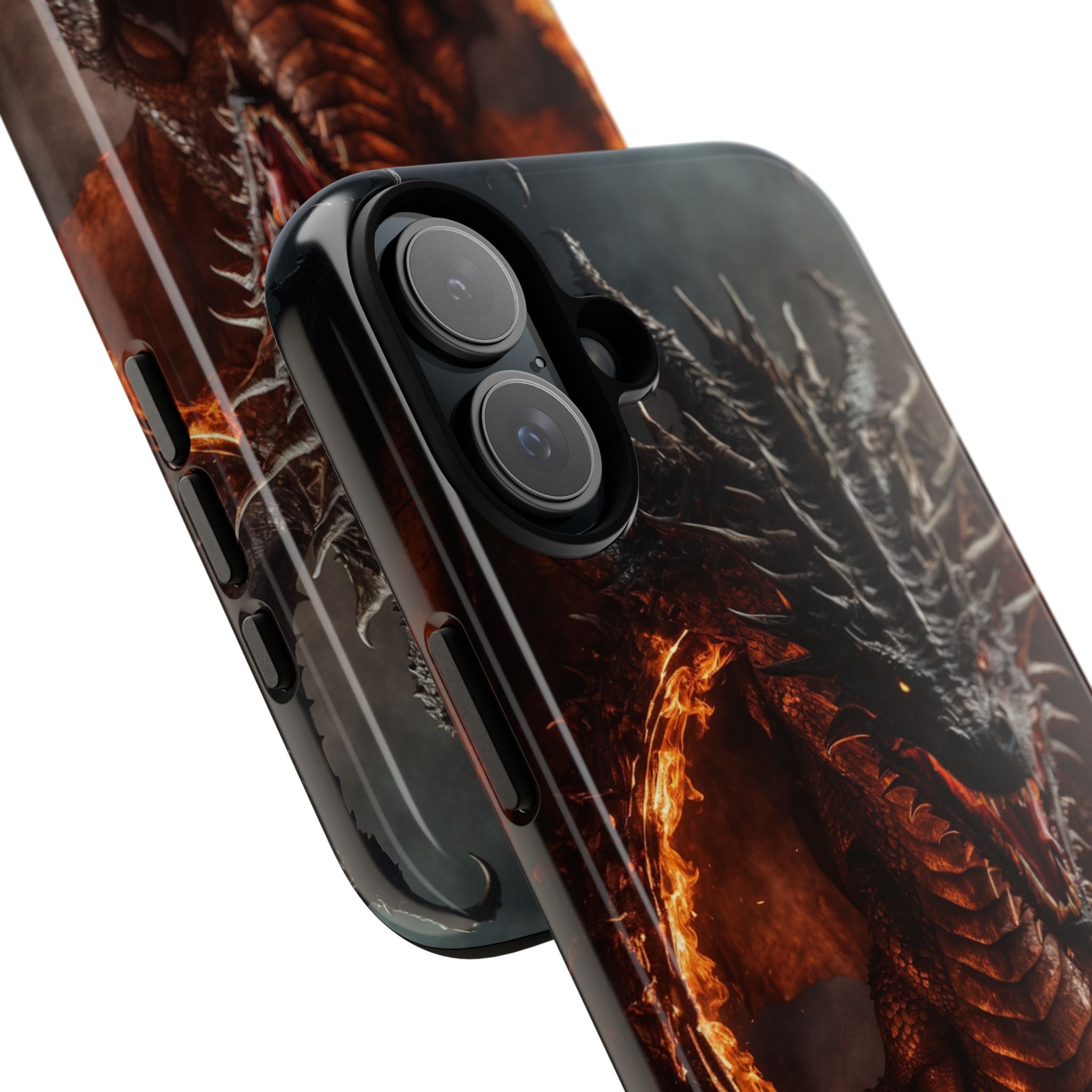 Fiery Dragon Roars - iPhone Case