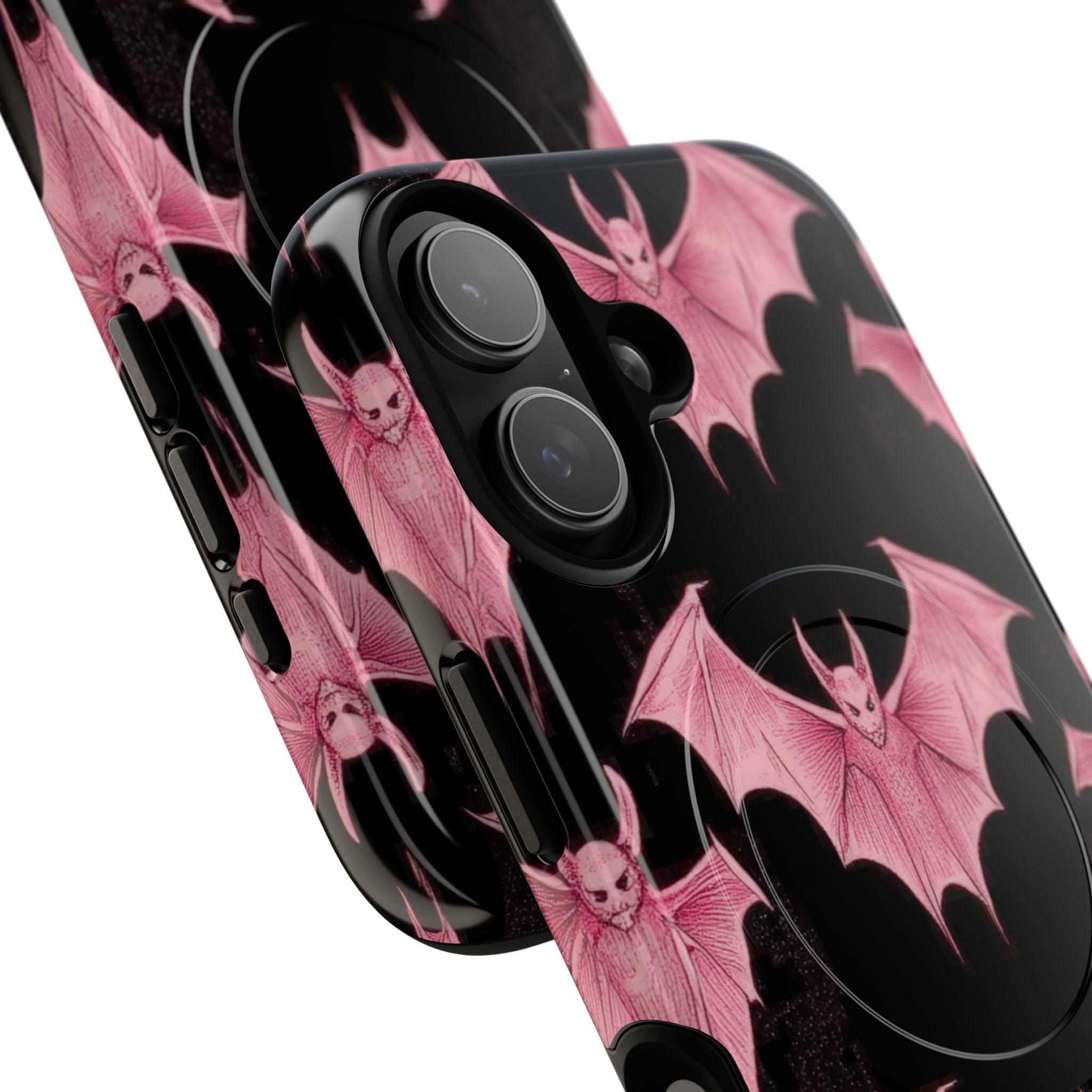 Pink Batwave iPhone 17 Case - Tough+