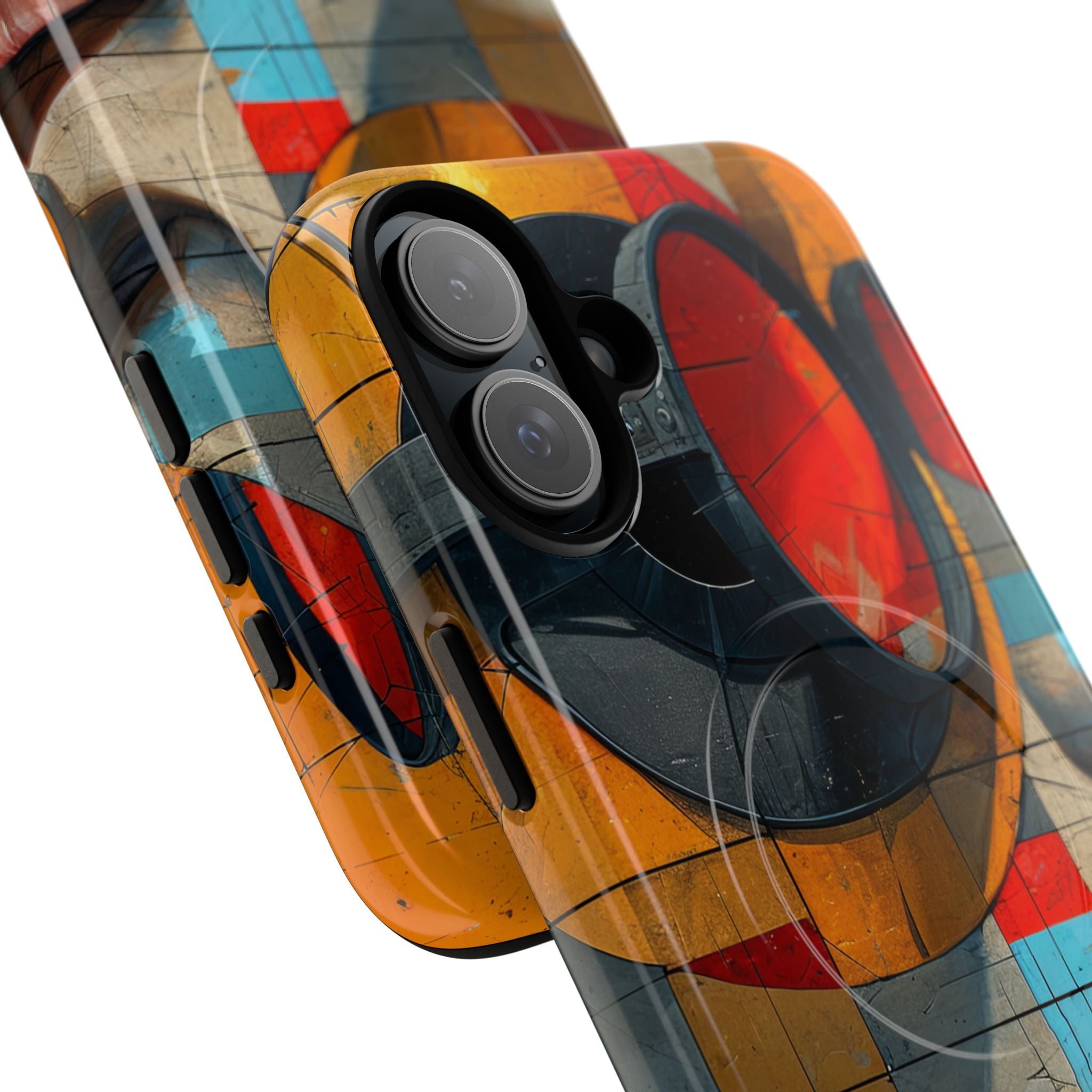 Futuristic Cubist Visions iPhone 16 - Tough+