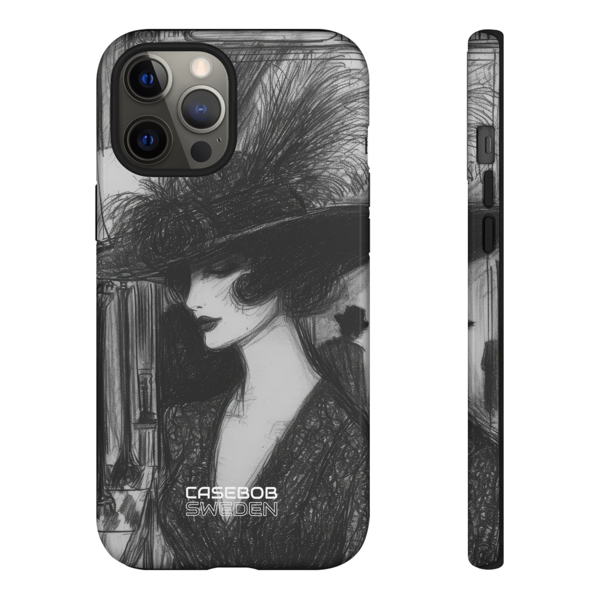 Vintage Feather Elegance iPhone 12 - Tough