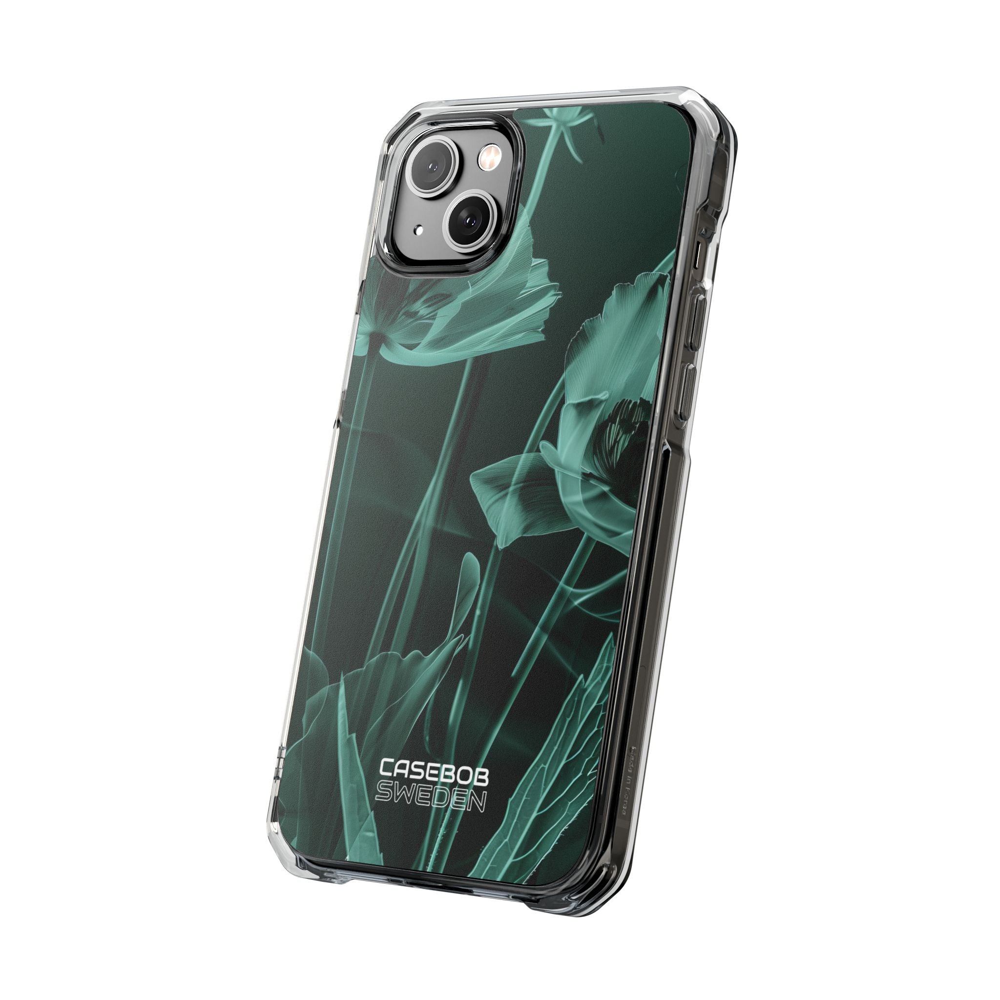Teal Bloom Radiance iPhone 14 - Impact Clear+