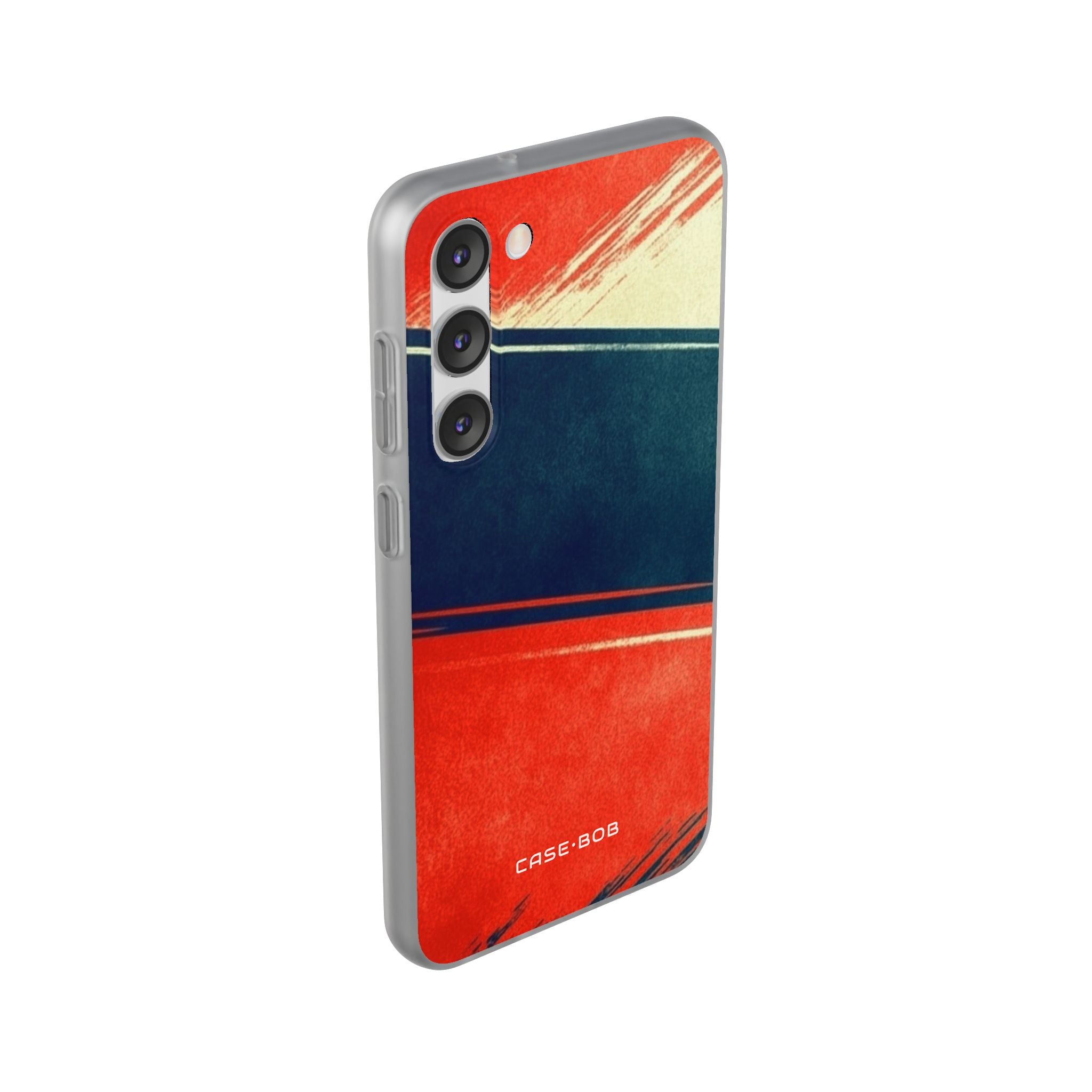 Blue Diagonal Motion Samsung S23 Plus Case - Soft