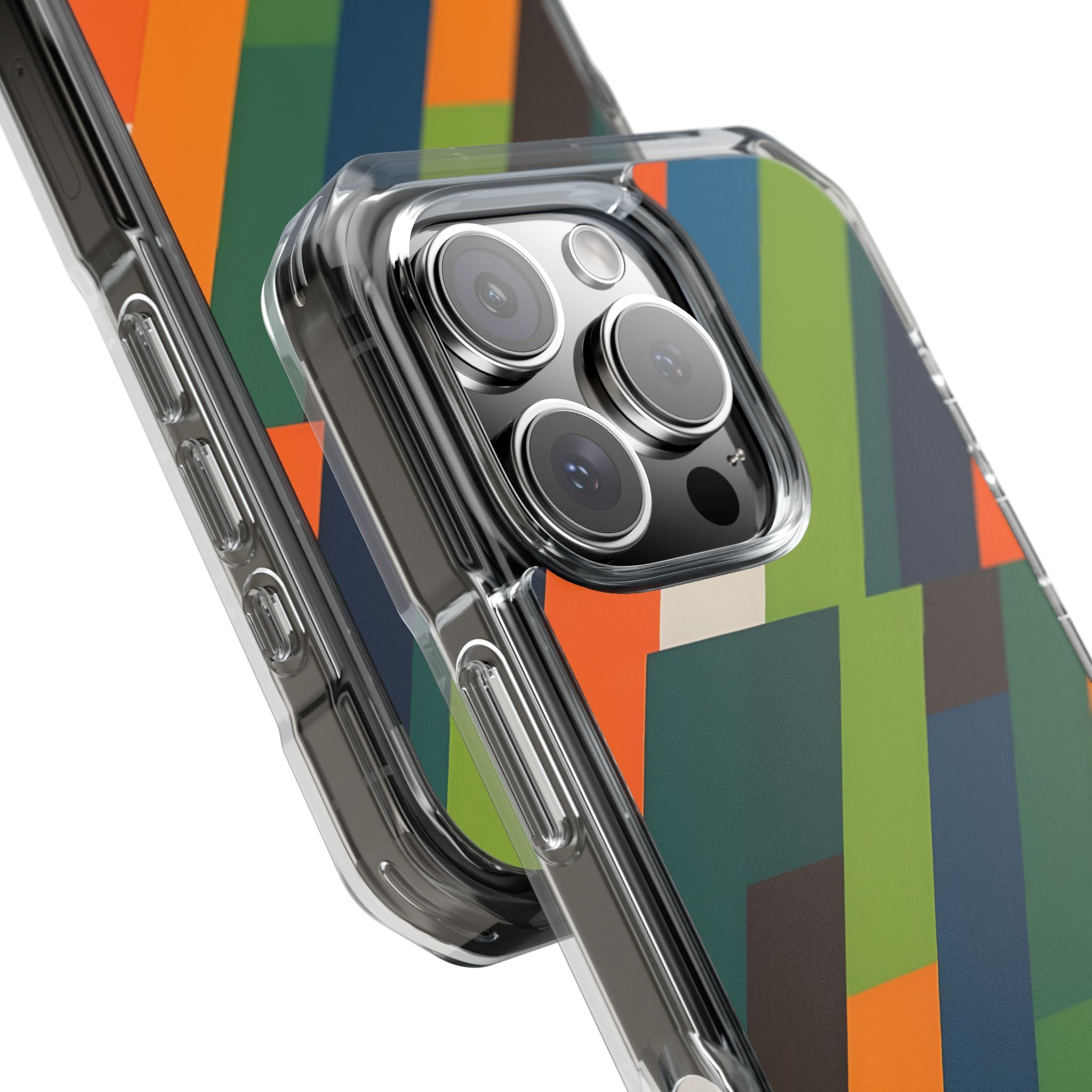 Geometric Color Intersection iPhone Case - Impact