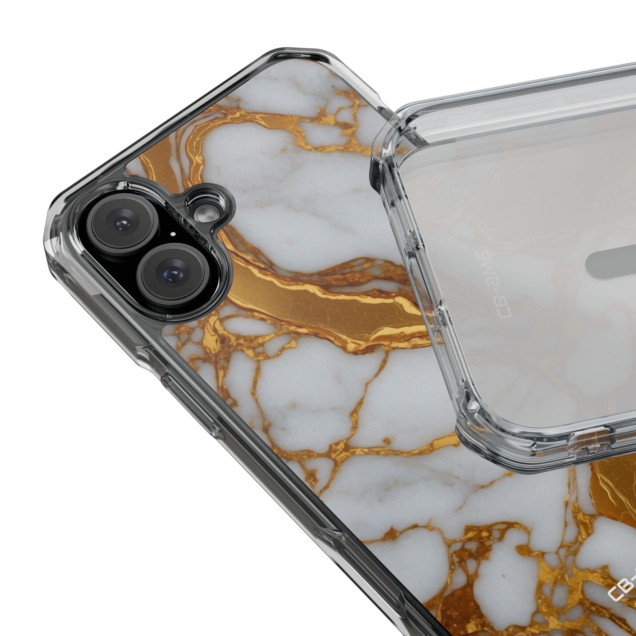 Golden Veins Flow iPhone Case - Impact