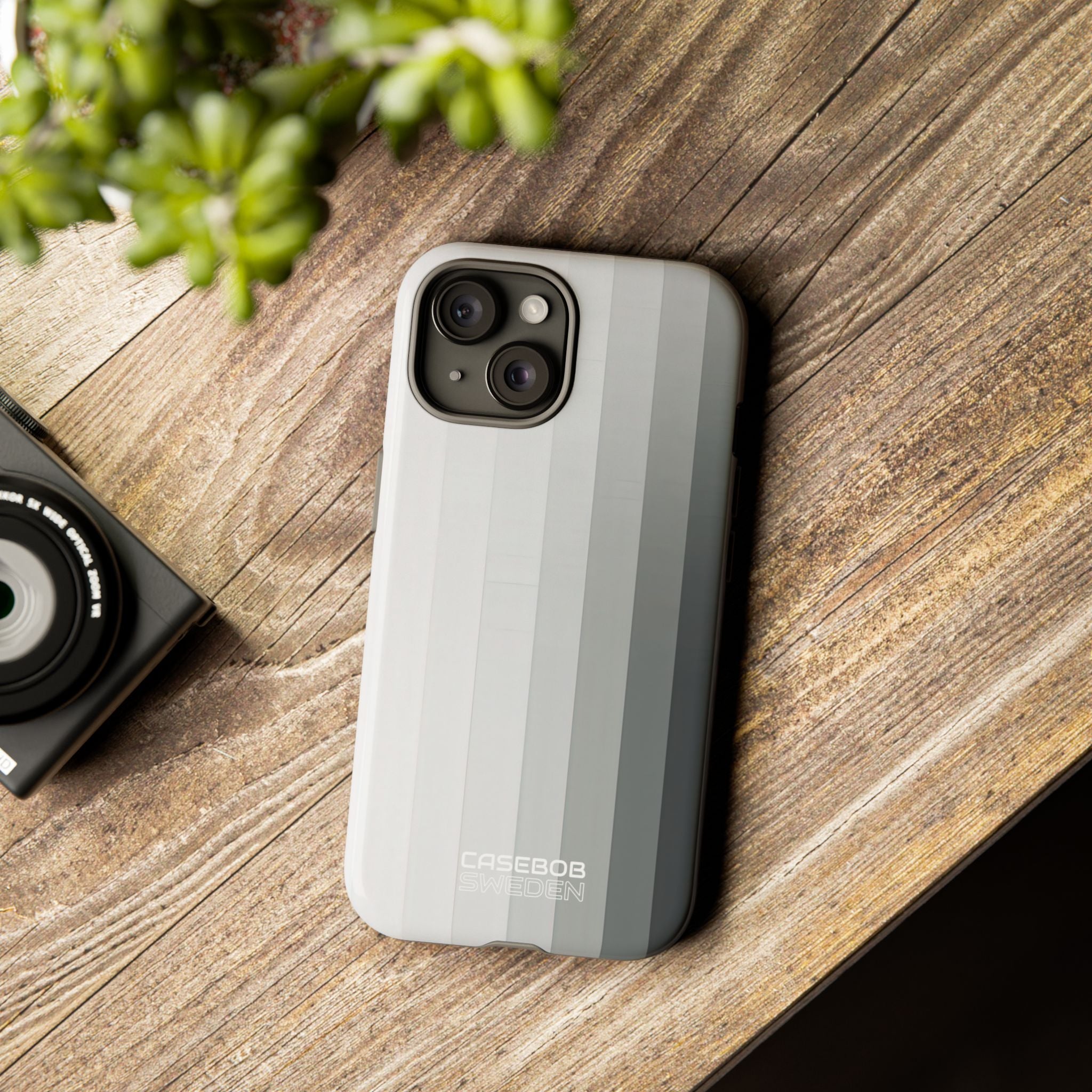 Strisce a gradiente argento iPhone 15 - Tough