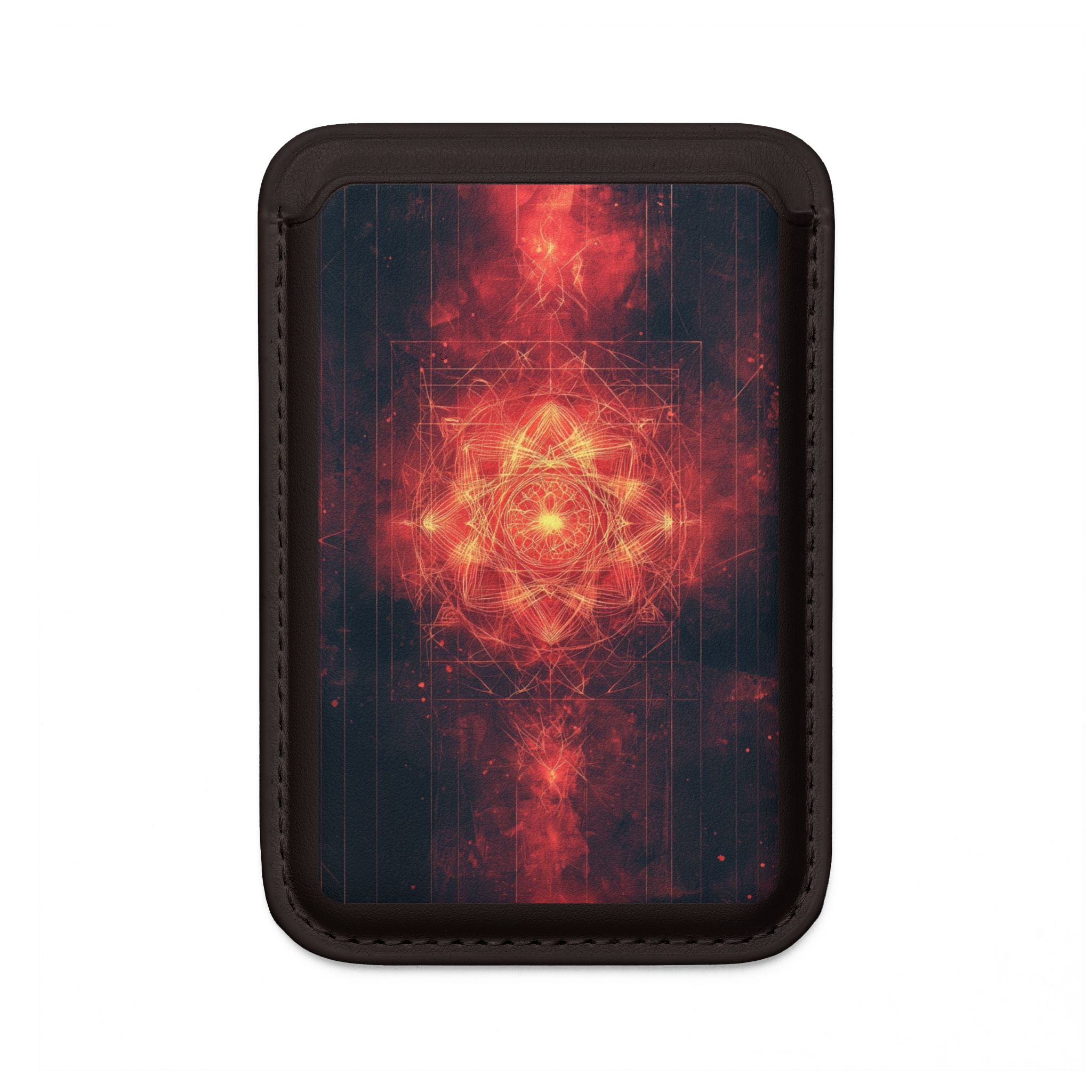 Hehkuva Mandala-lompakko – MagSafe-valmis