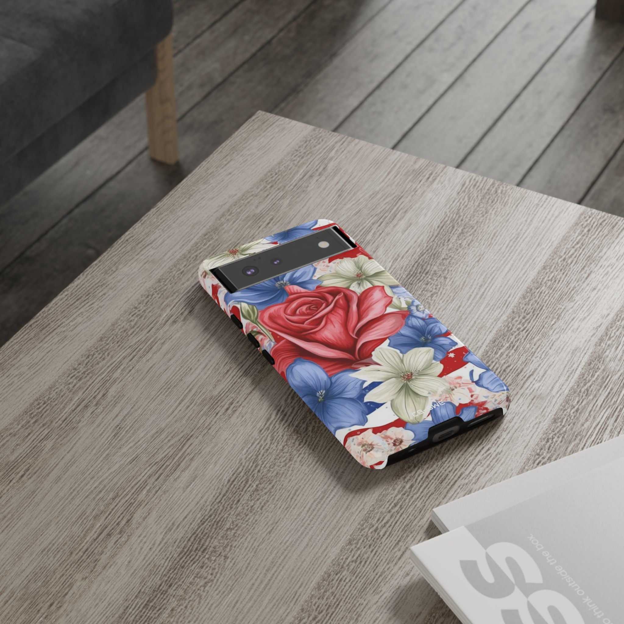 Roses Embrace Stripes - Google Pixel Case