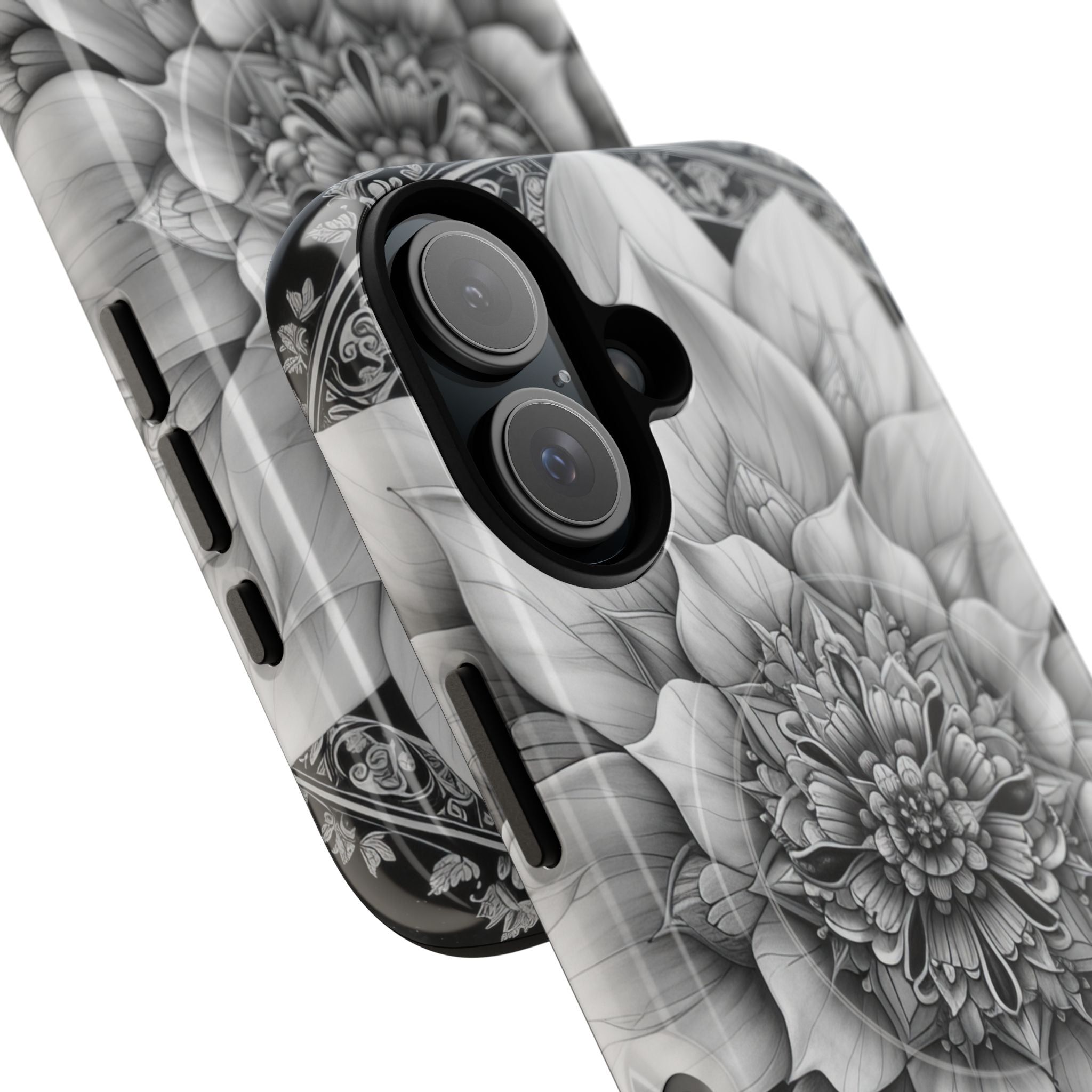 Cosmic Floral Mandala iPhone 16 - Tough+