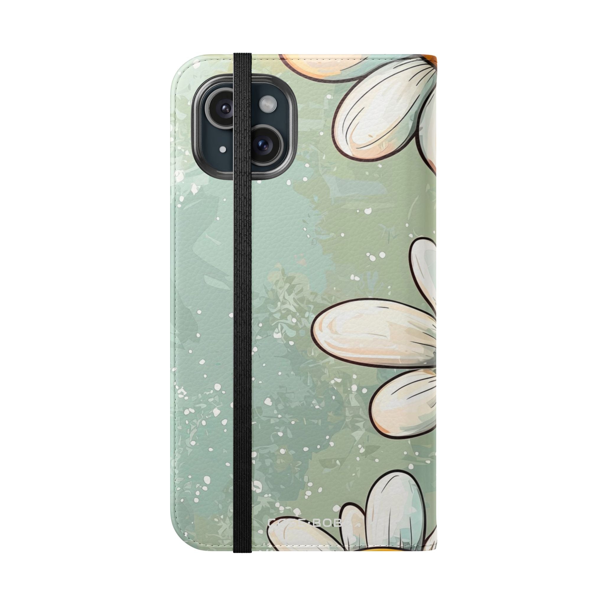 Smiling Daisies Burst - iPhone 15 Plus Case - Wallet