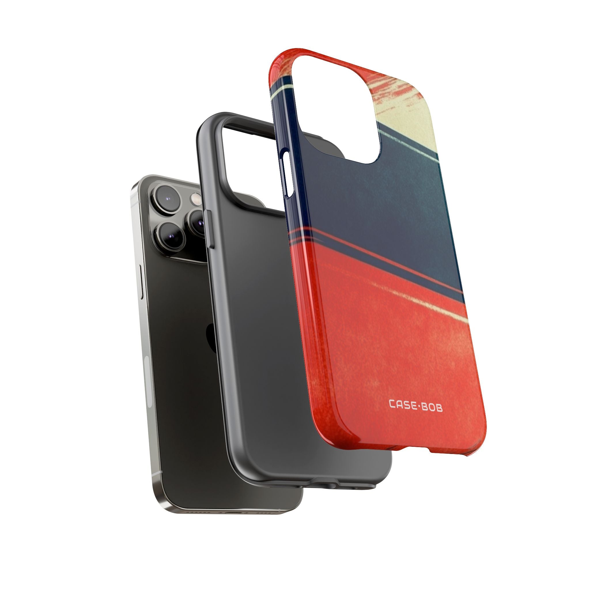 Blue Diagonal Motion iPhone 14 Pro Max Case - Tough