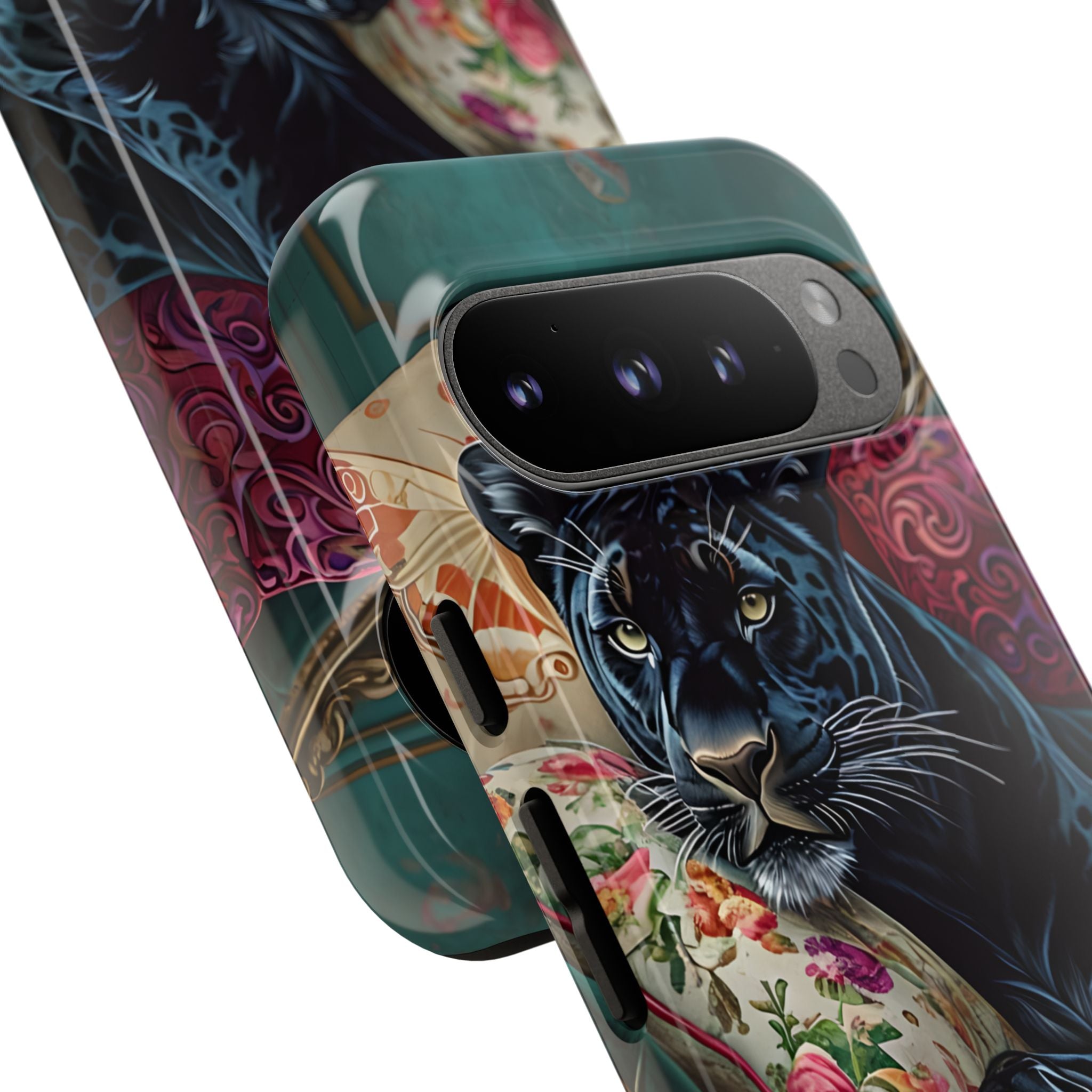 Panther on Vintage Chaise - Google Pixel Case